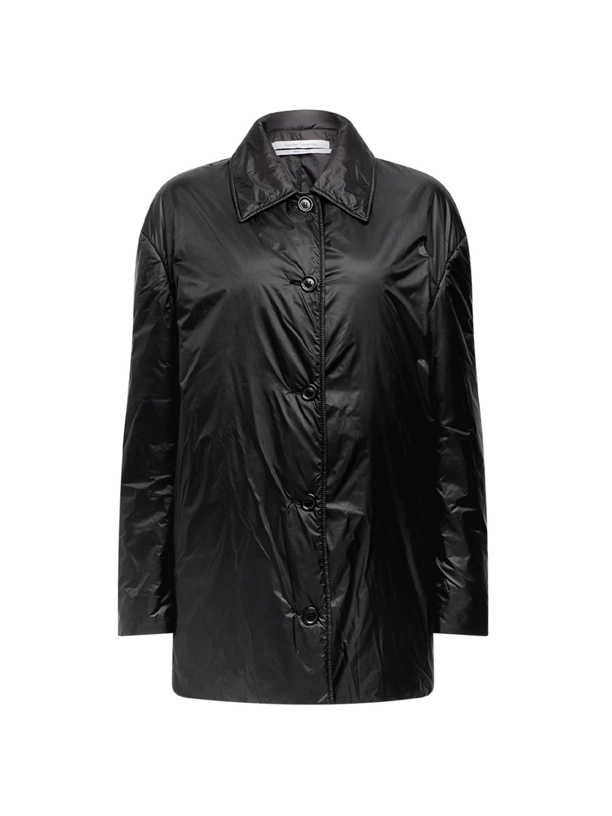 Another Tomorrow Women's Padded Balmacaan Coats - Black