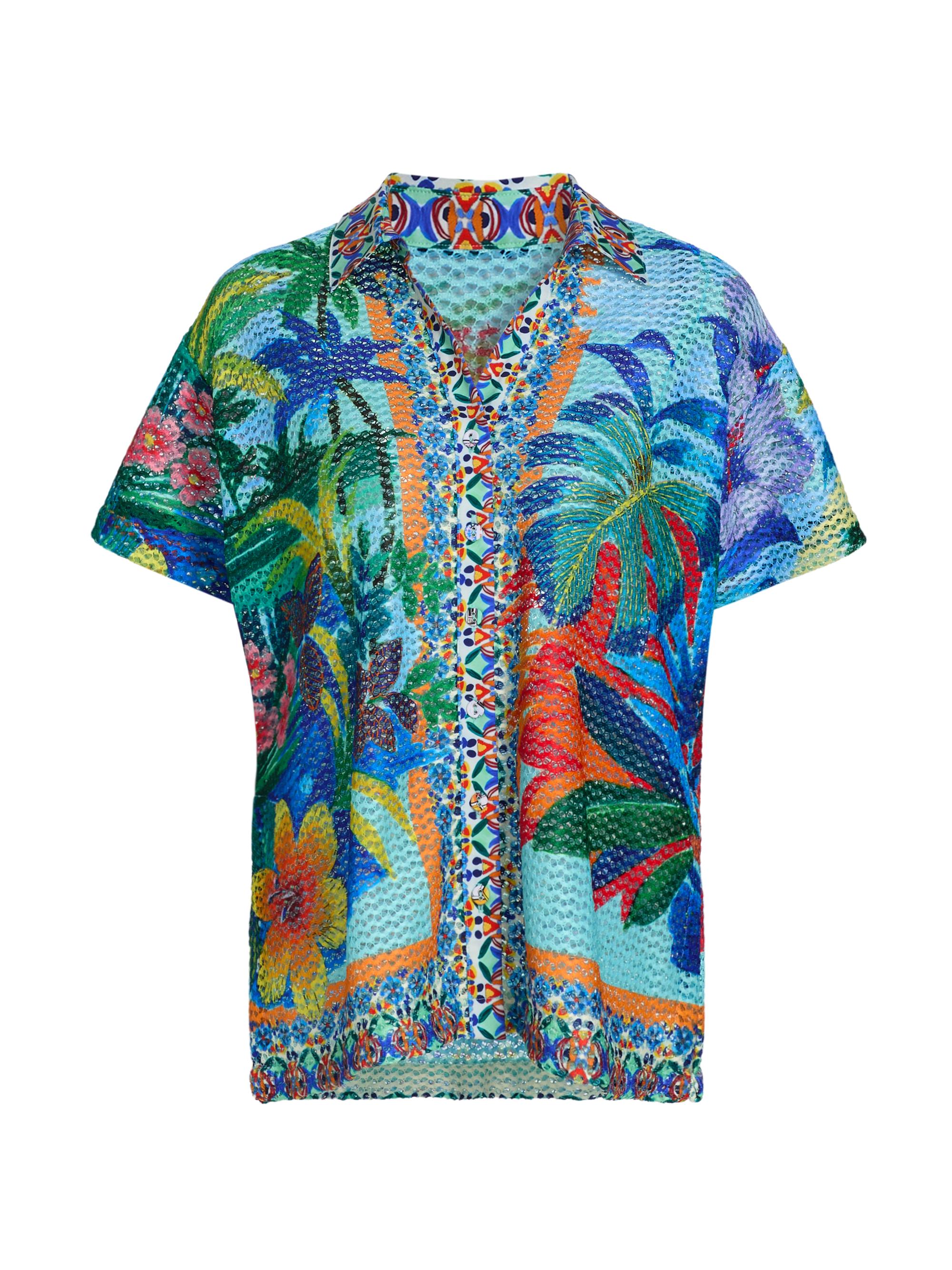 Johnny Was Women's Paradis Printed Shirt - Paradis