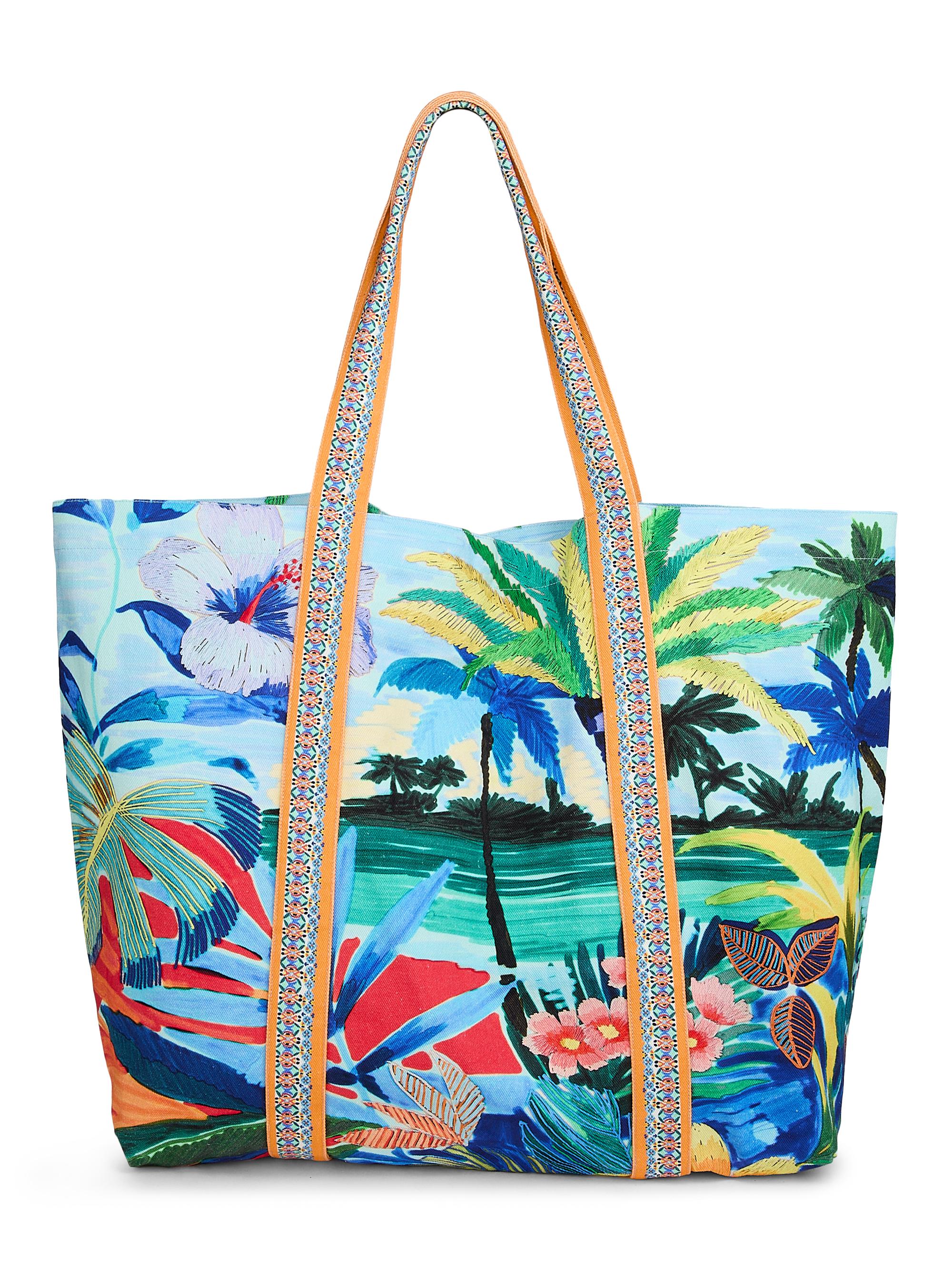 Johnny Was Women's Paradis Cotton Beach Tote Bag - Paradis