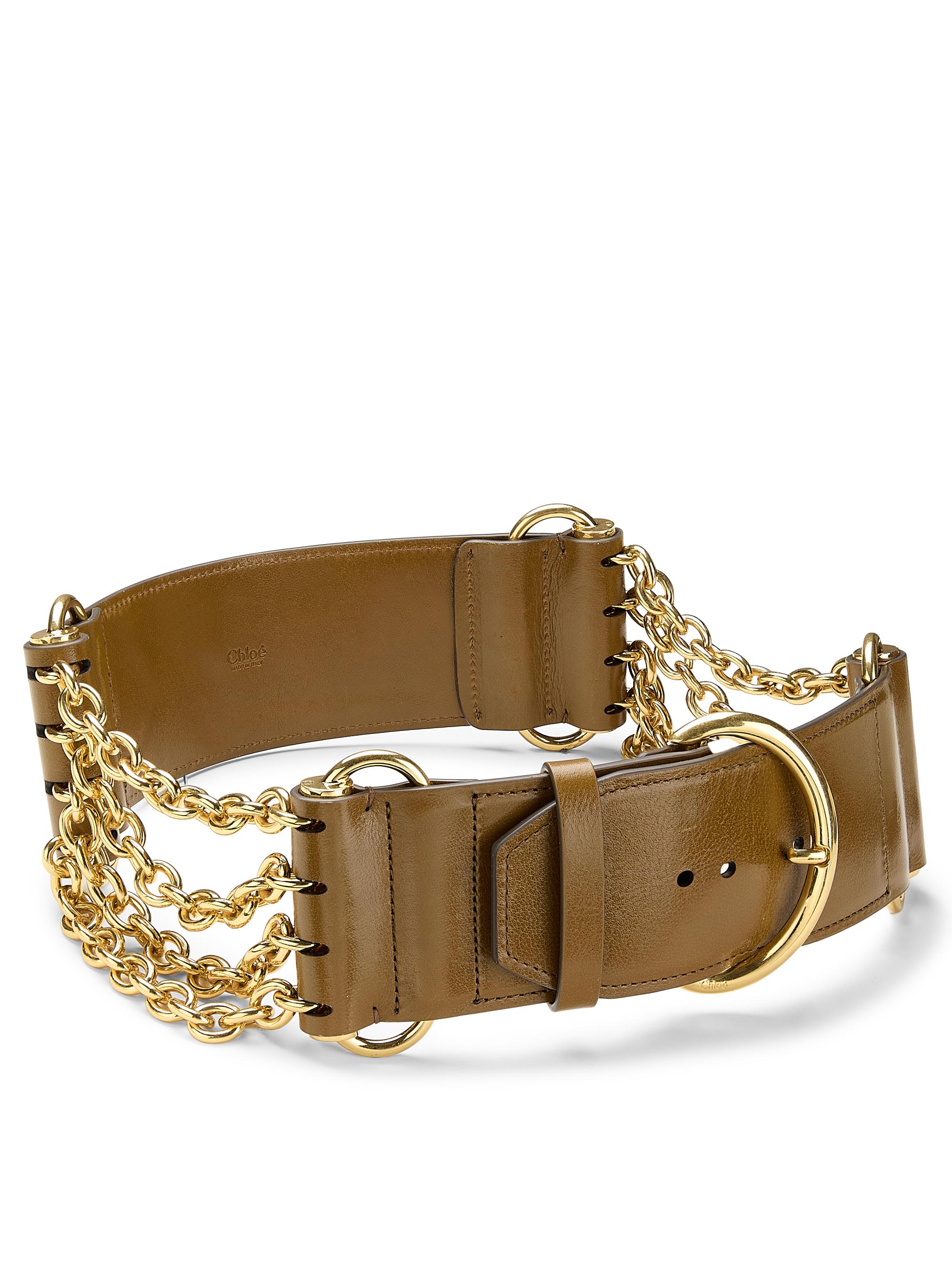 Chloé Camera Chain Leather Belt | Saks Fifth Avenue