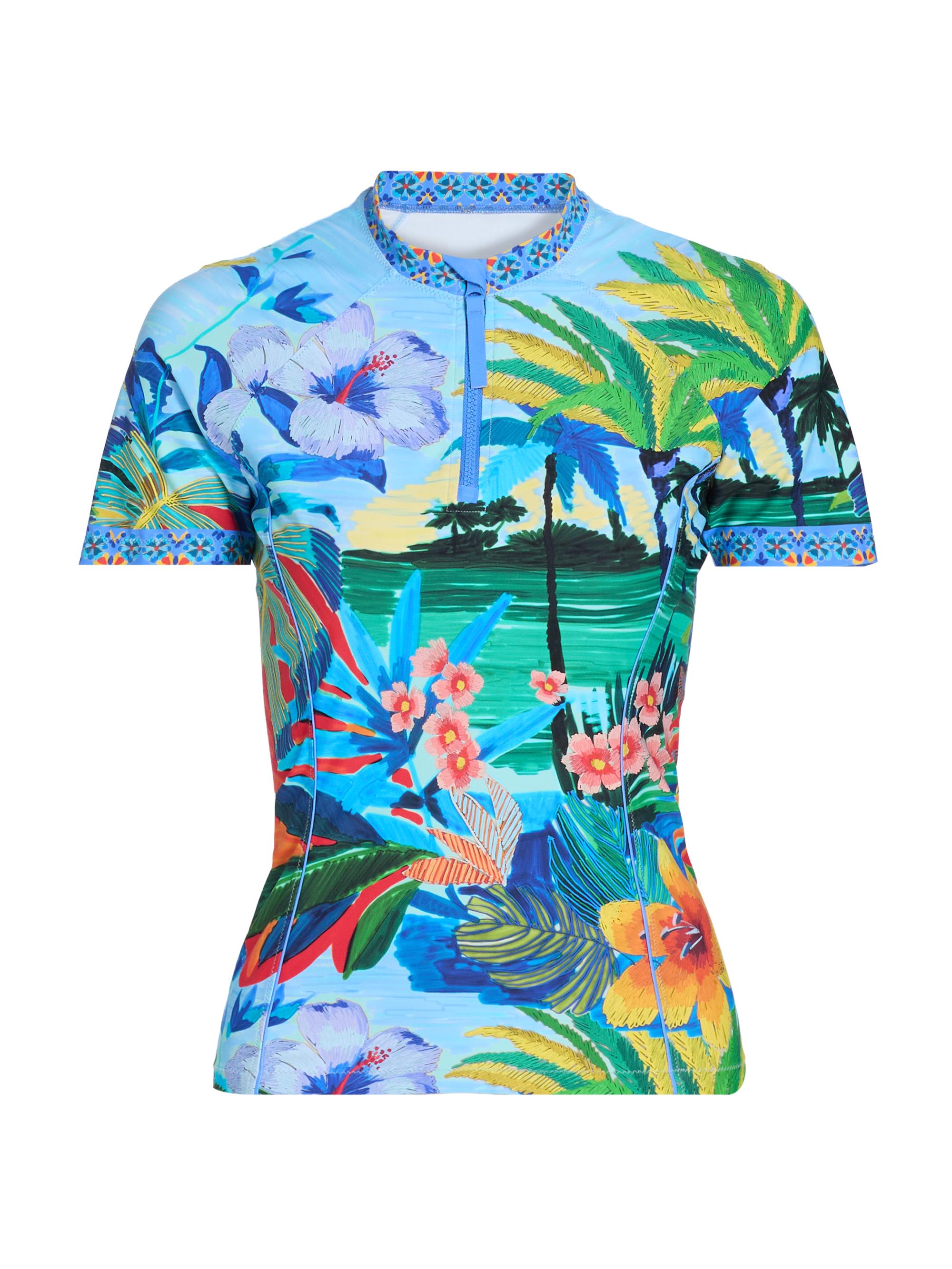 Johnny Was Women's Paradis Printed Surf Shirt - Paradis