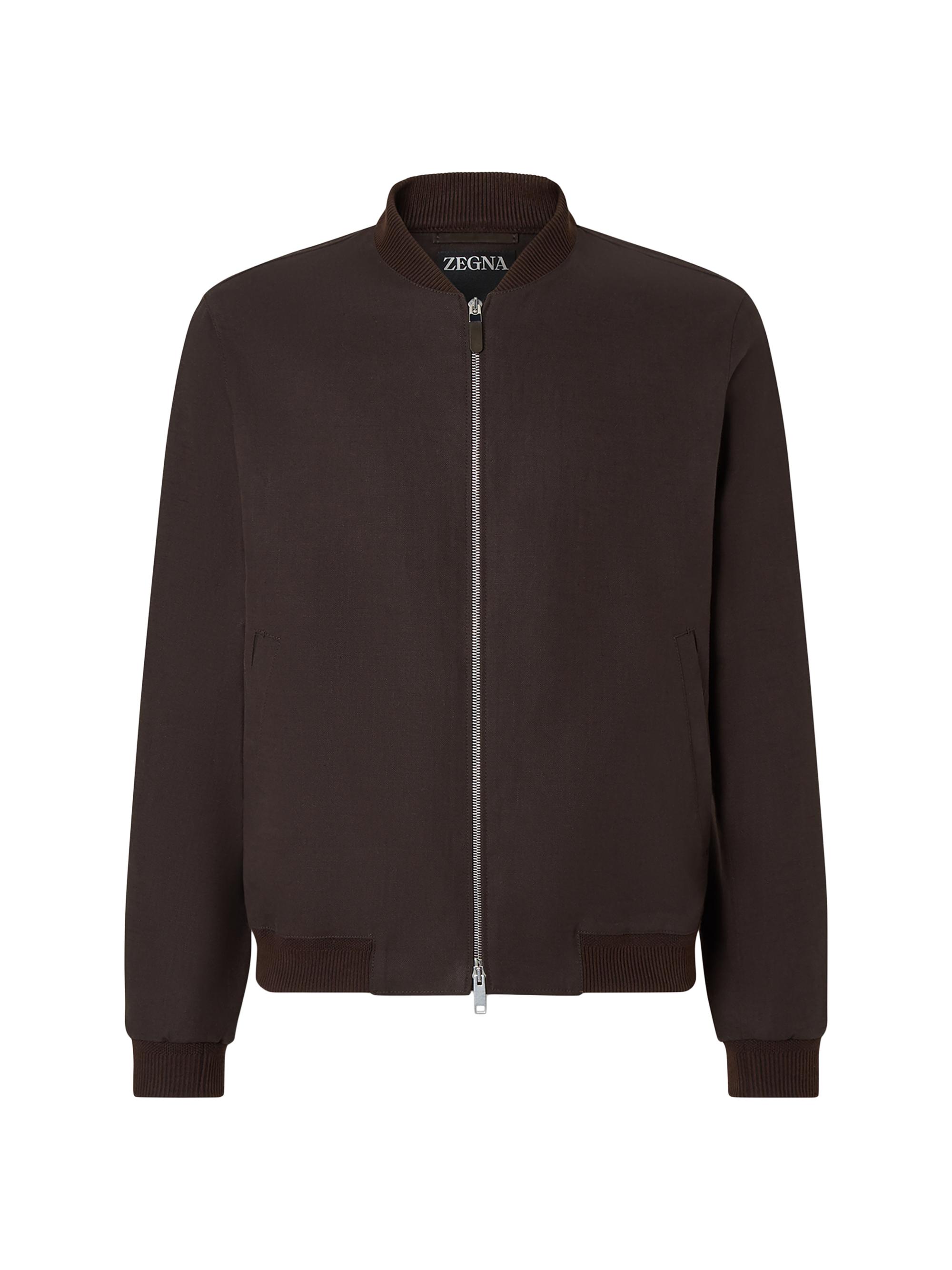 ZEGNA Nappa Leather Bomber Jacket | Saks Fifth Avenue