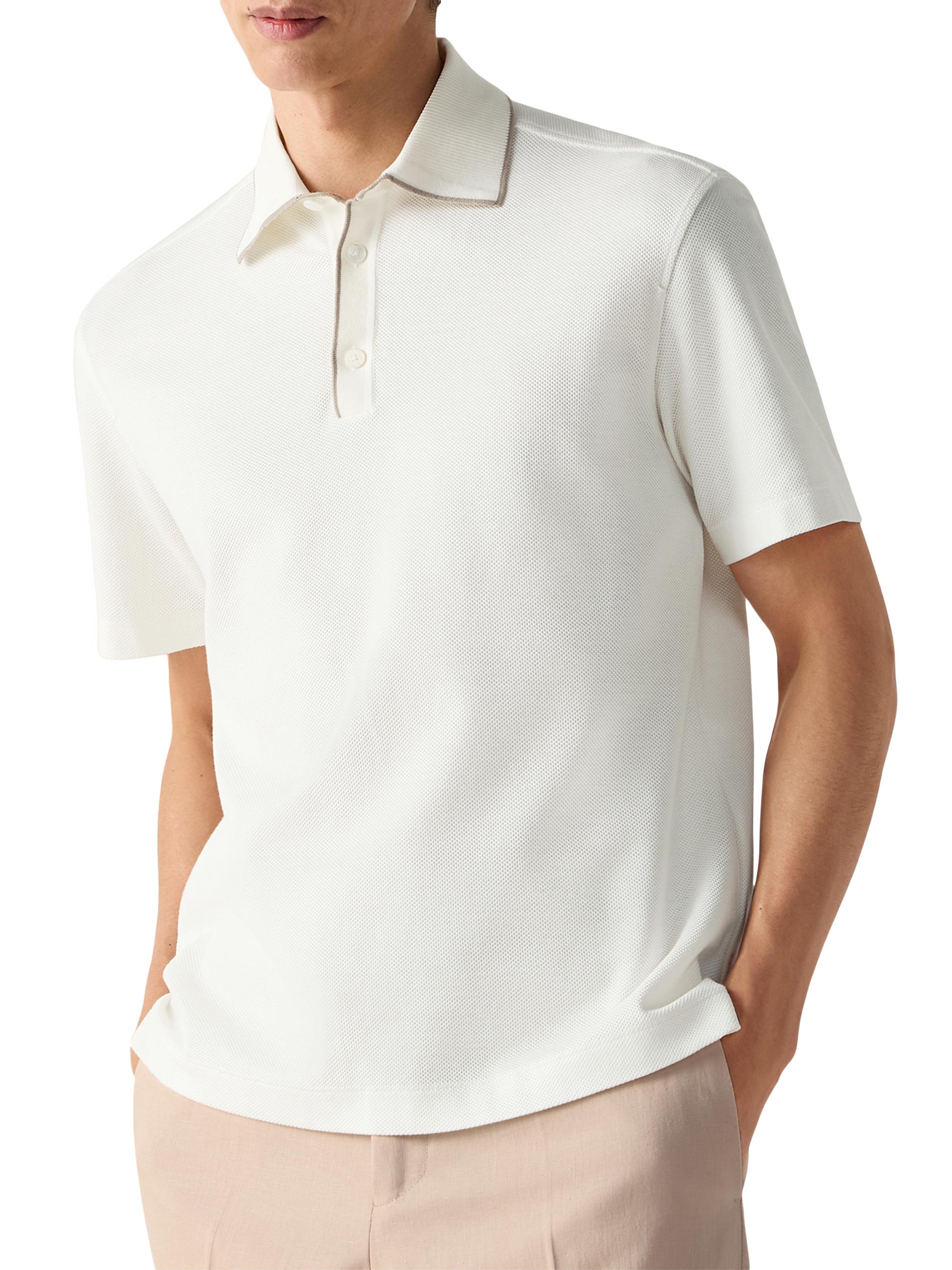 ZEGNA Cotton and Silk Polo Shirt | Saks Fifth Avenue