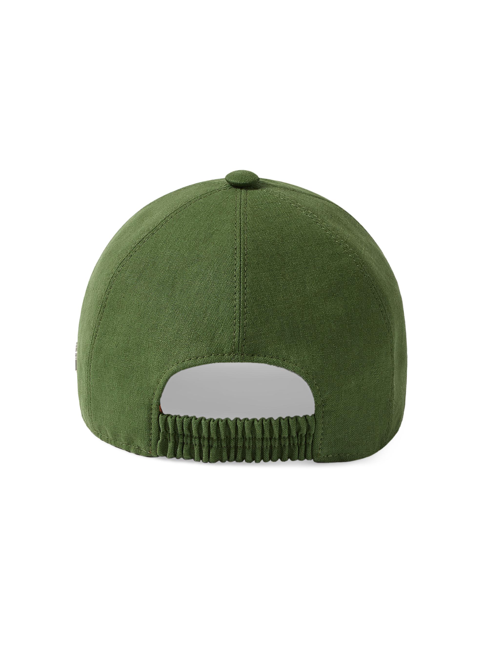 ZEGNA Men's Oasi Lino Baseball Cap - Pine Green | Thumbnail 2