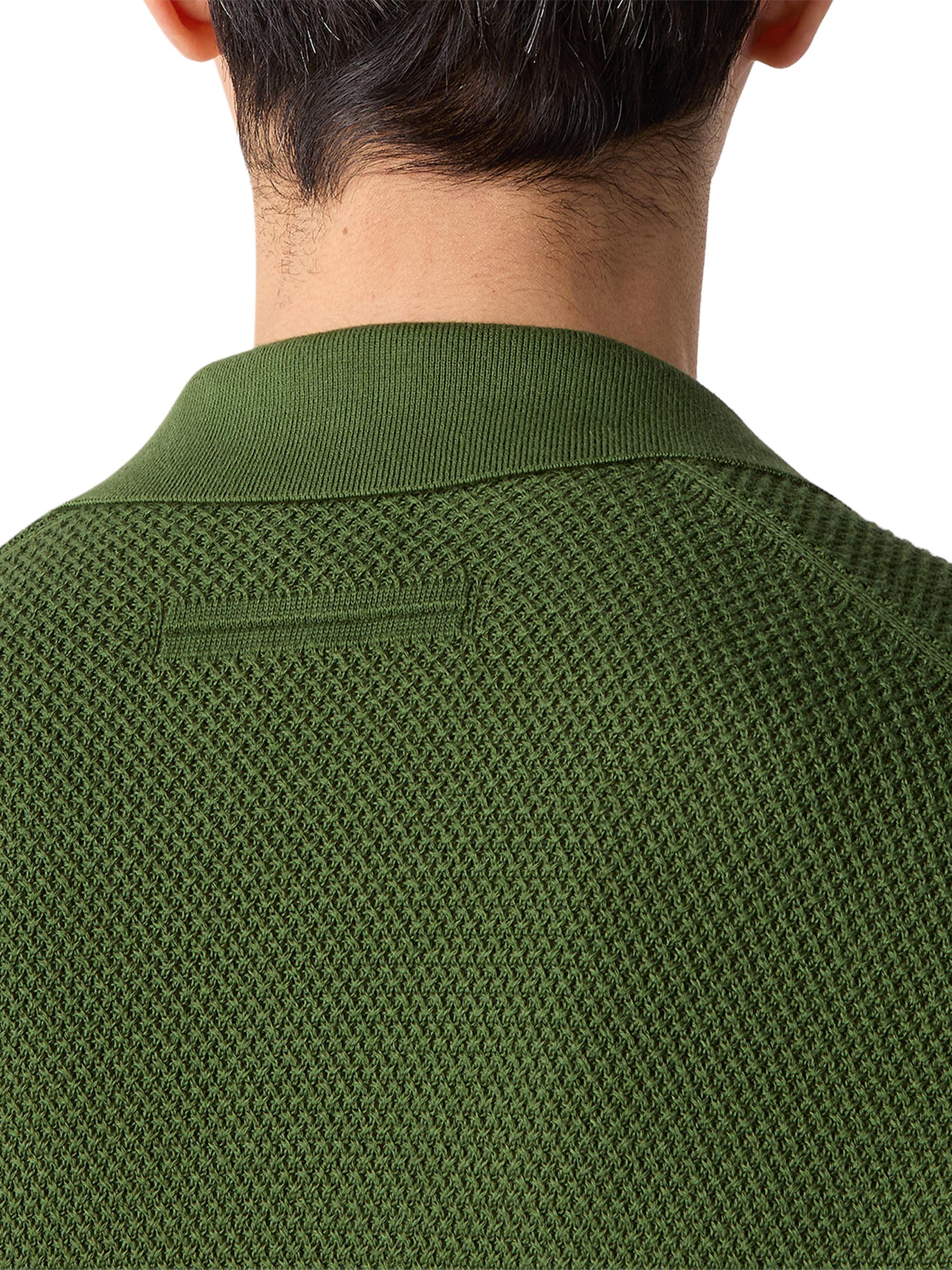 ZEGNA Men's Premium Cotton Polo Shirt - Pine Green | Thumbnail 4