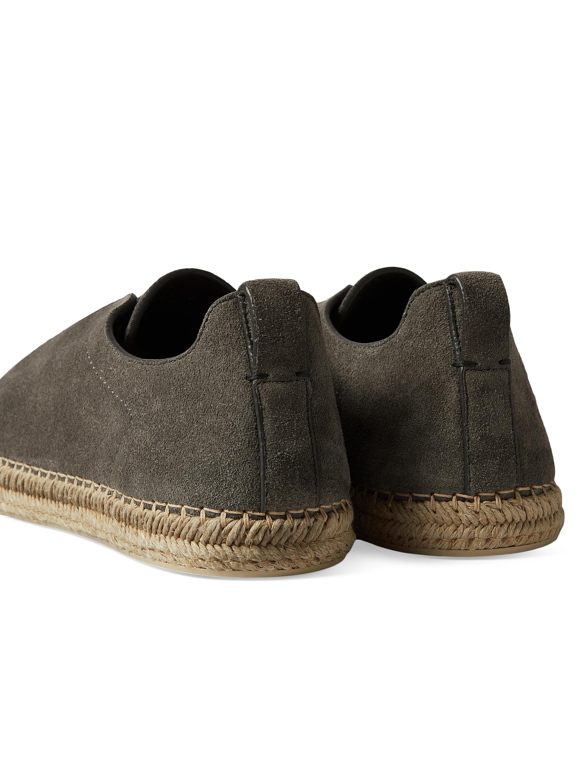 ZEGNA Suede Triple Stitch Espadrilles Sneakers | Saks Fifth Avenue
