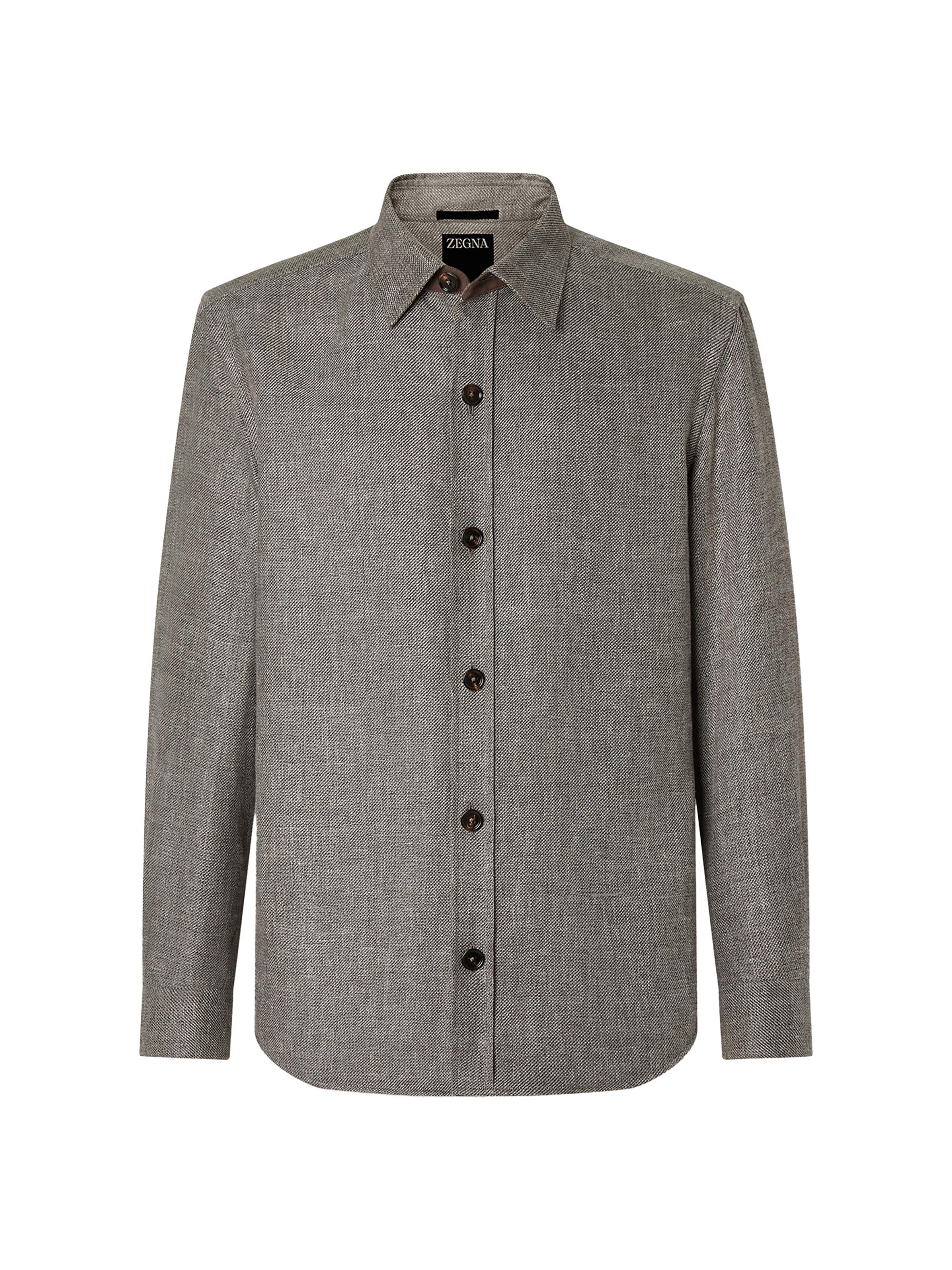 Cashmere Linen and Silk Overshirt