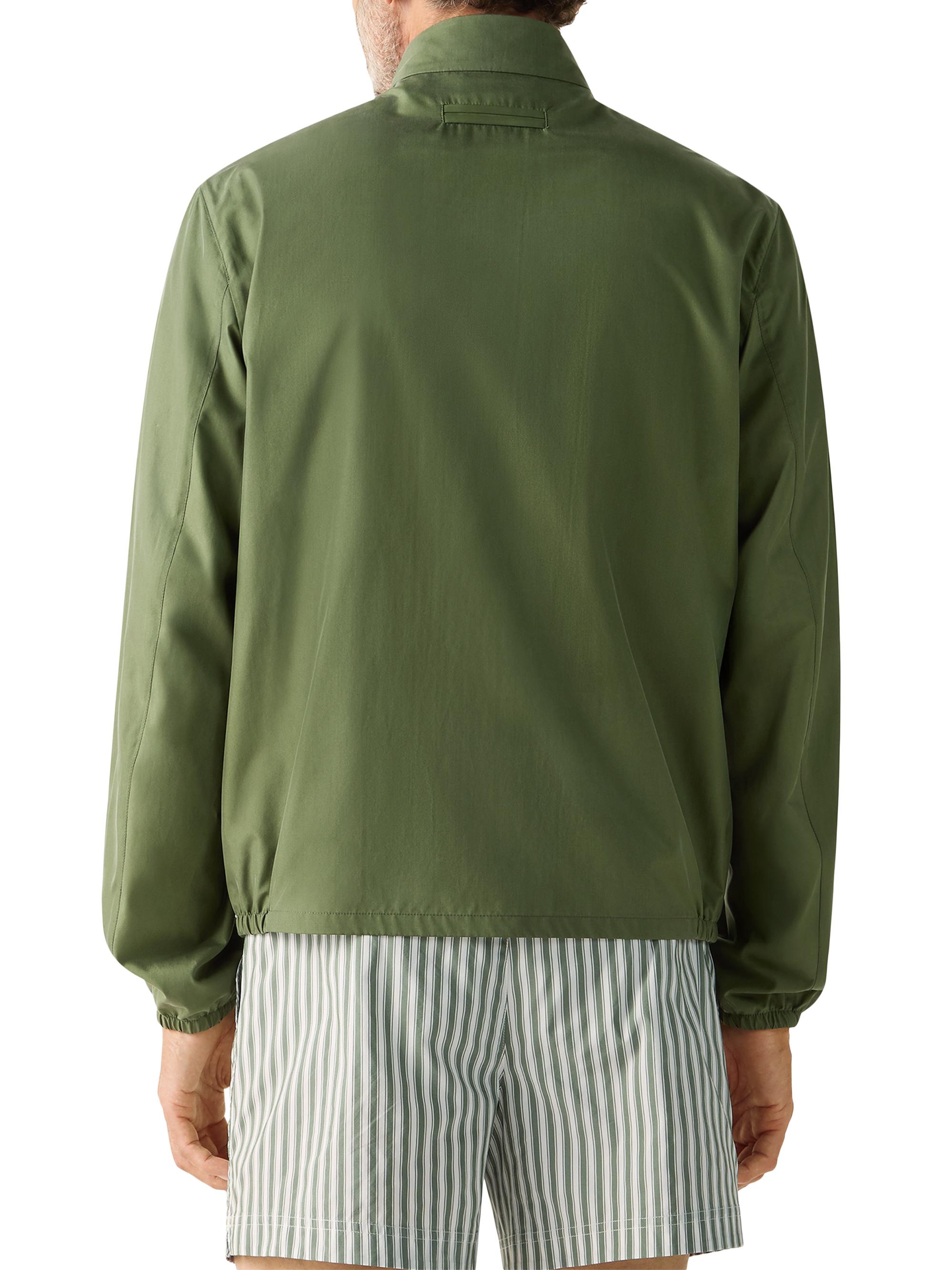 ZEGNA Men's Silk Blouson Jacket - Pine Green | Thumbnail 3