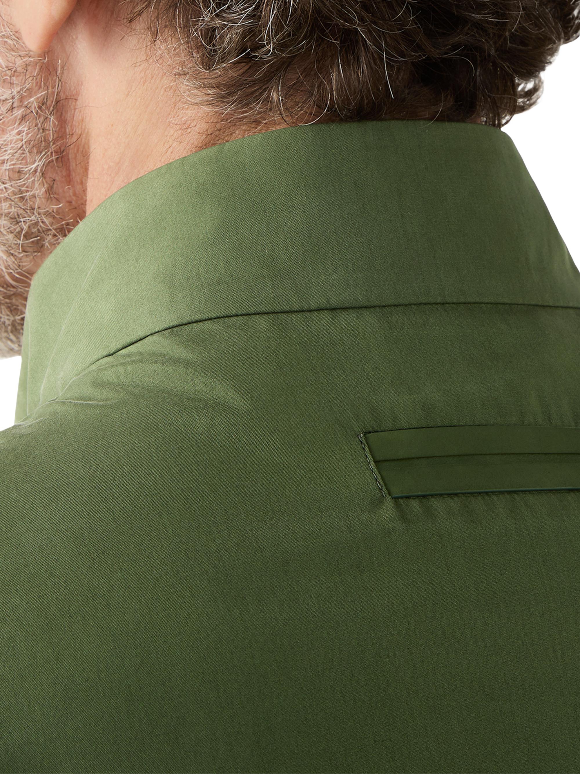 ZEGNA Men's Silk Blouson Jacket - Pine Green | Thumbnail 4