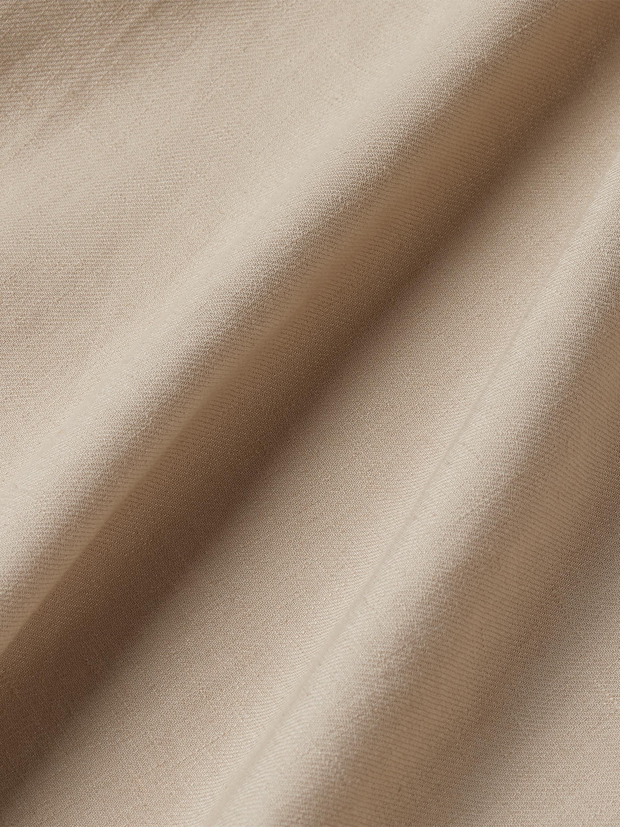 ZEGNA Men's Oasi Lino Overshirt - Light Taupe | Thumbnail 5