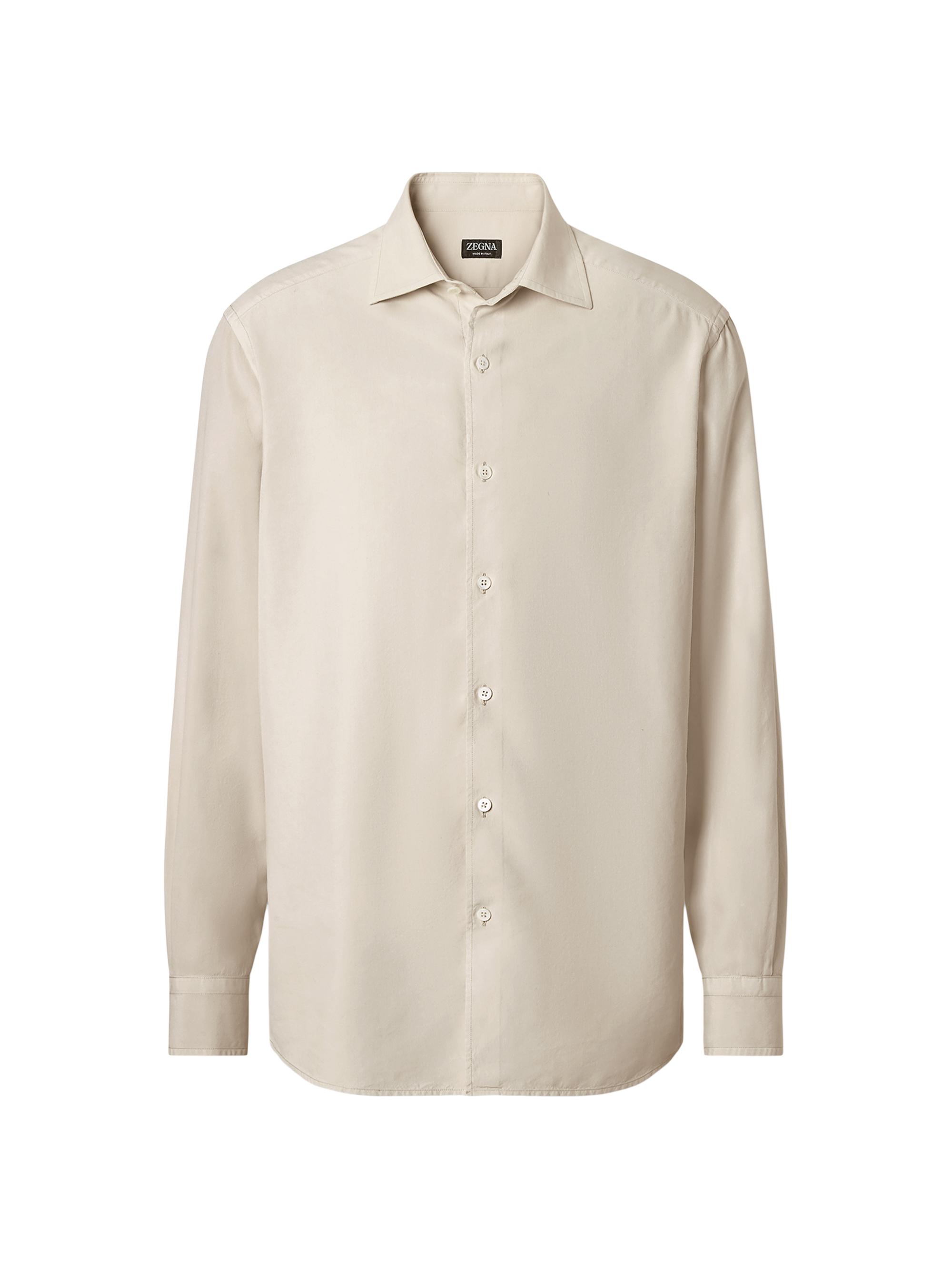 ZEGNA Men's Silk Button-Front Shirt -