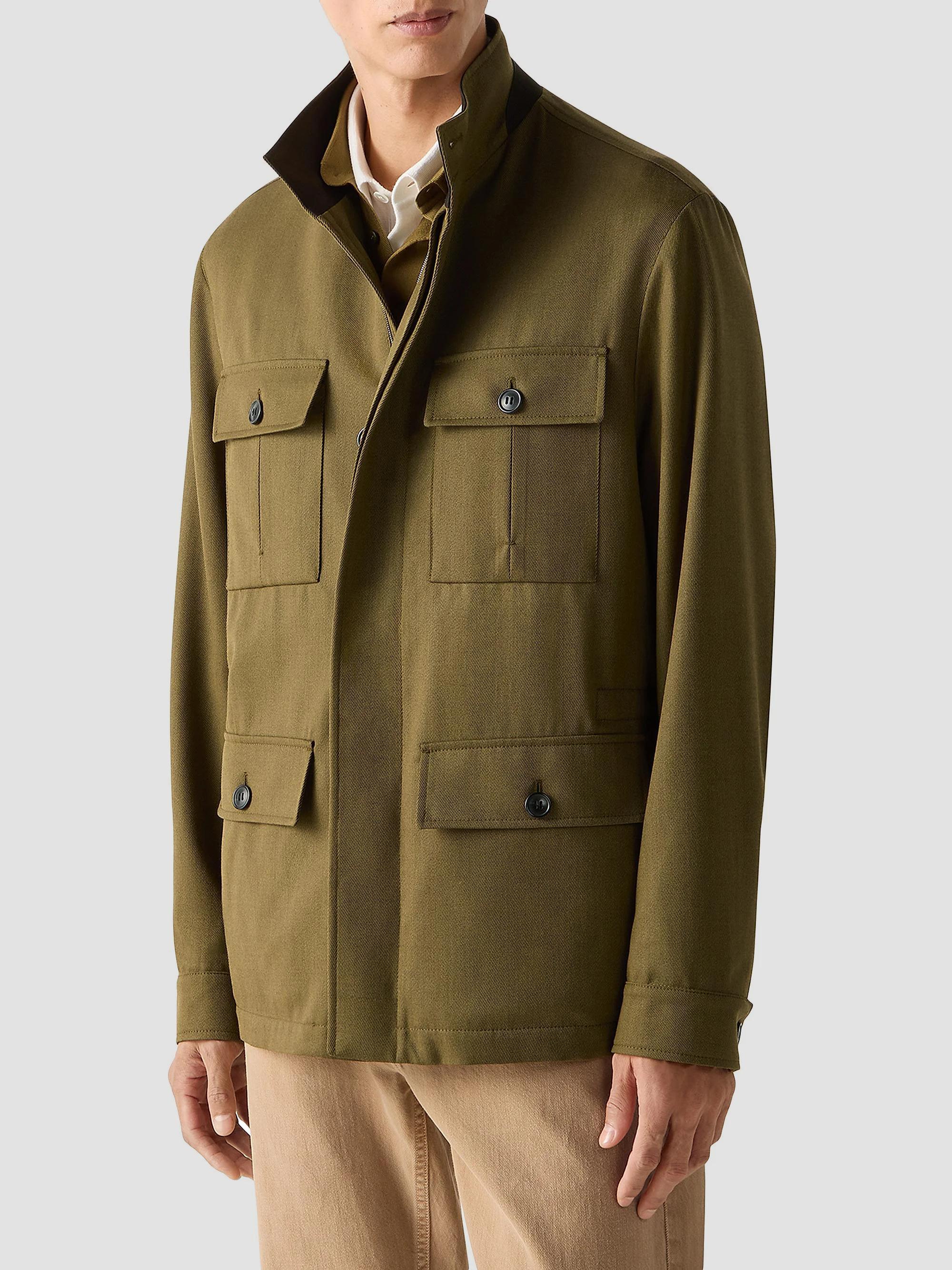 ZEGNA Wool Field Jacket | Saks Fifth Avenue
