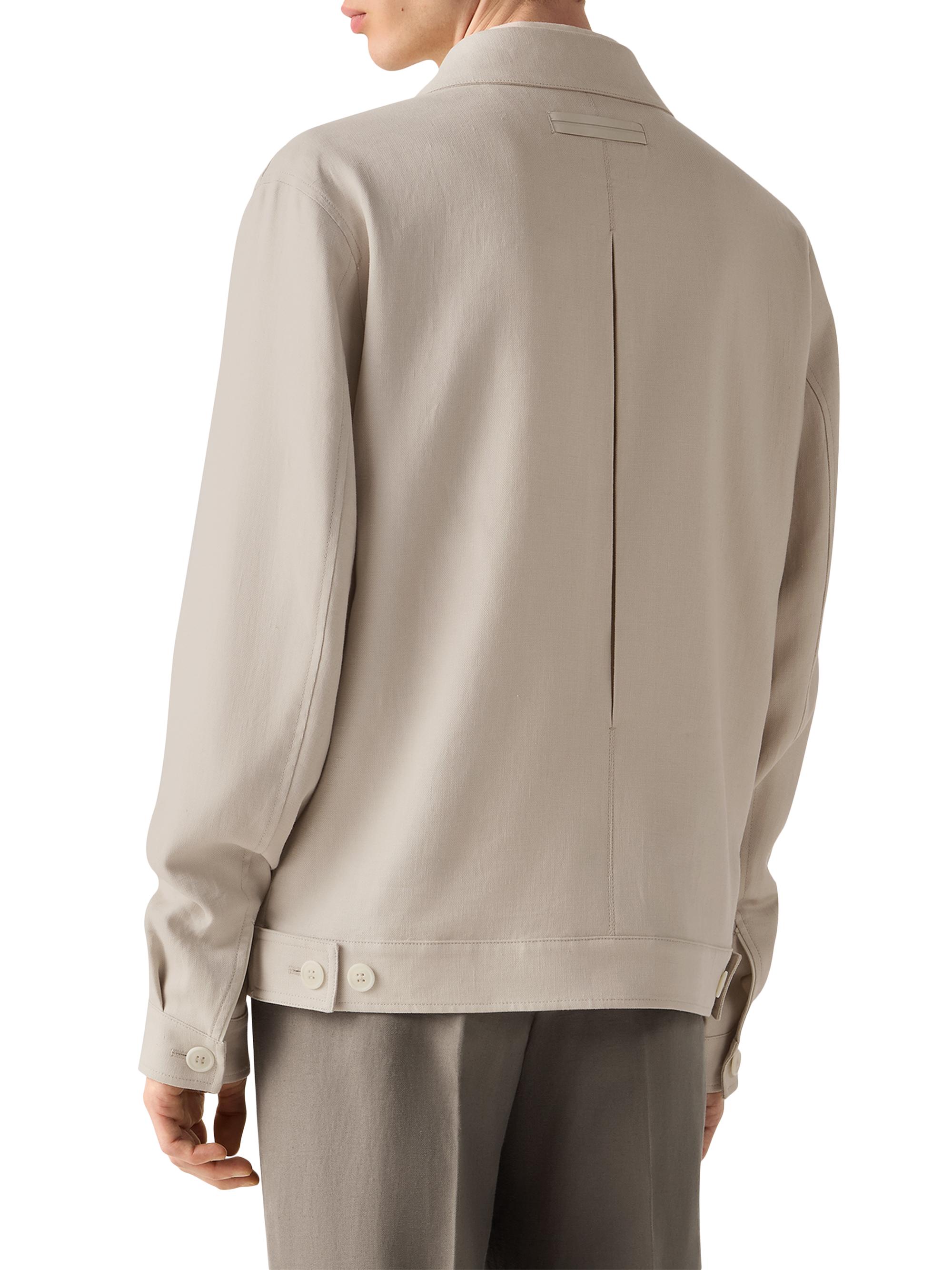ZEGNA Oasi Lino Blouson Jacket | Saks Fifth Avenue