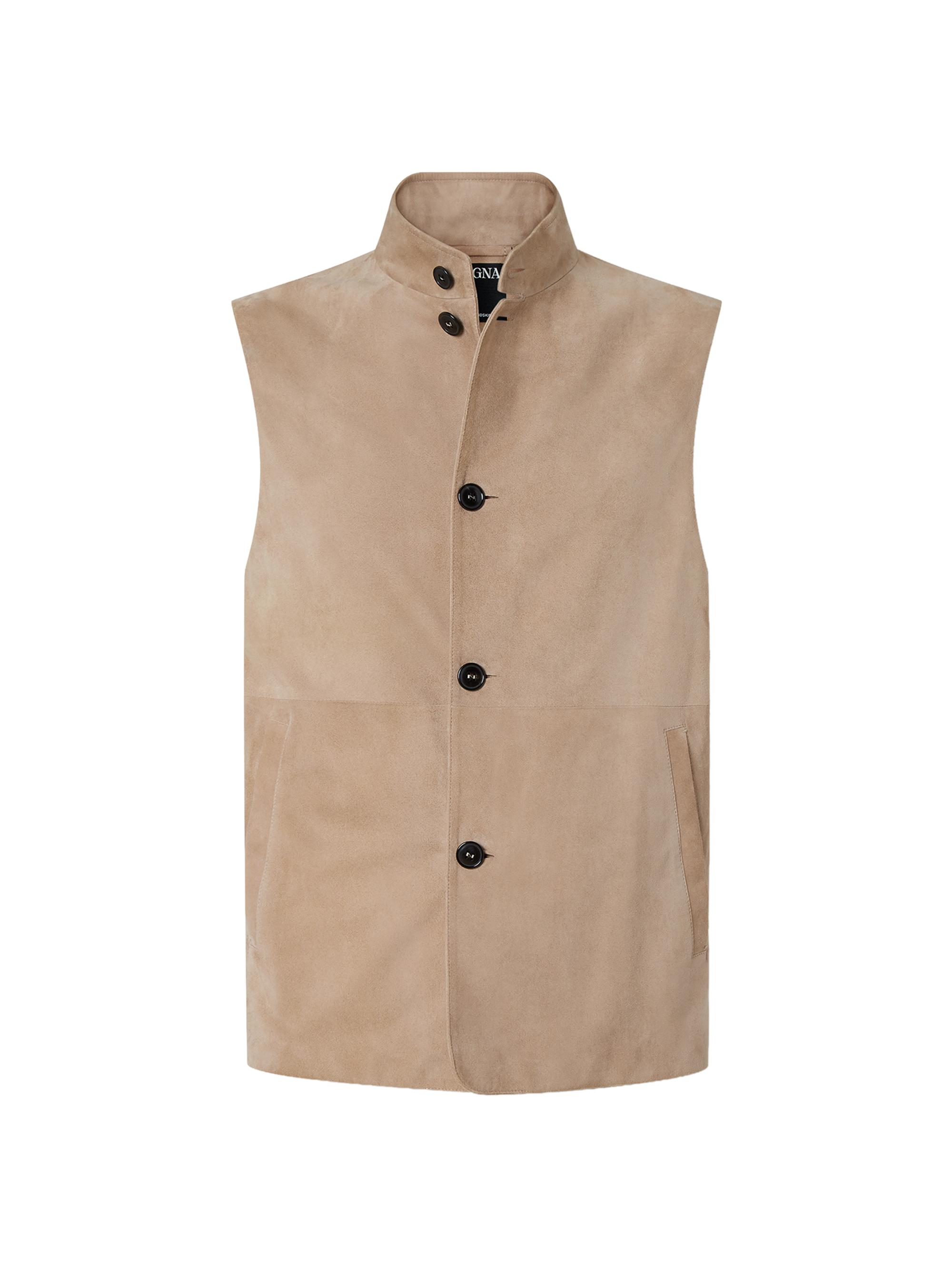 ZEGNA Men's Secondskin Vest - Light Taupe