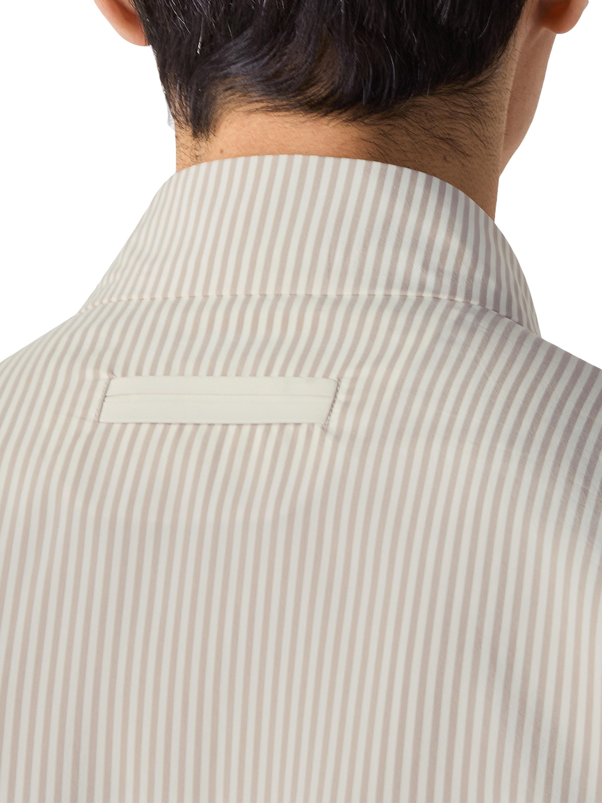 ZEGNA Men's Silk Blouson Jacket - White Light Taupe | Thumbnail 4
