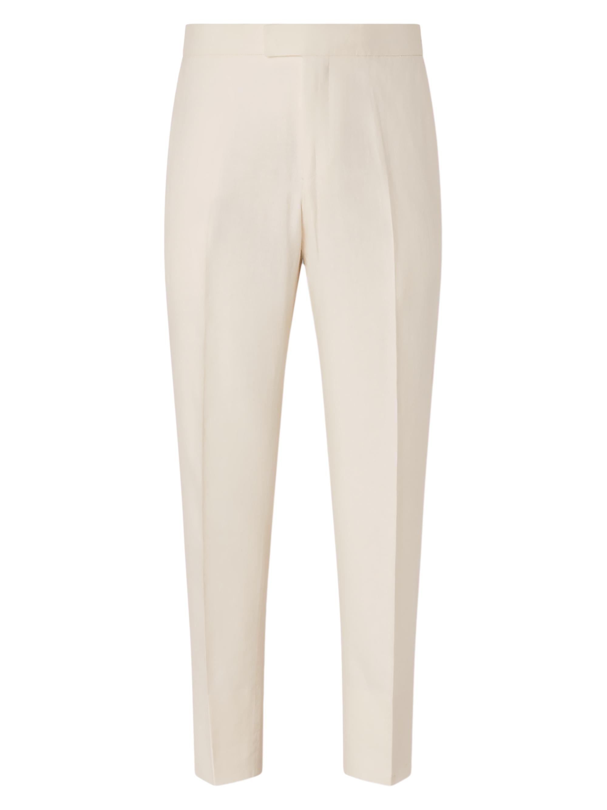 ZEGNA Men's Oasi Lino Pants - White