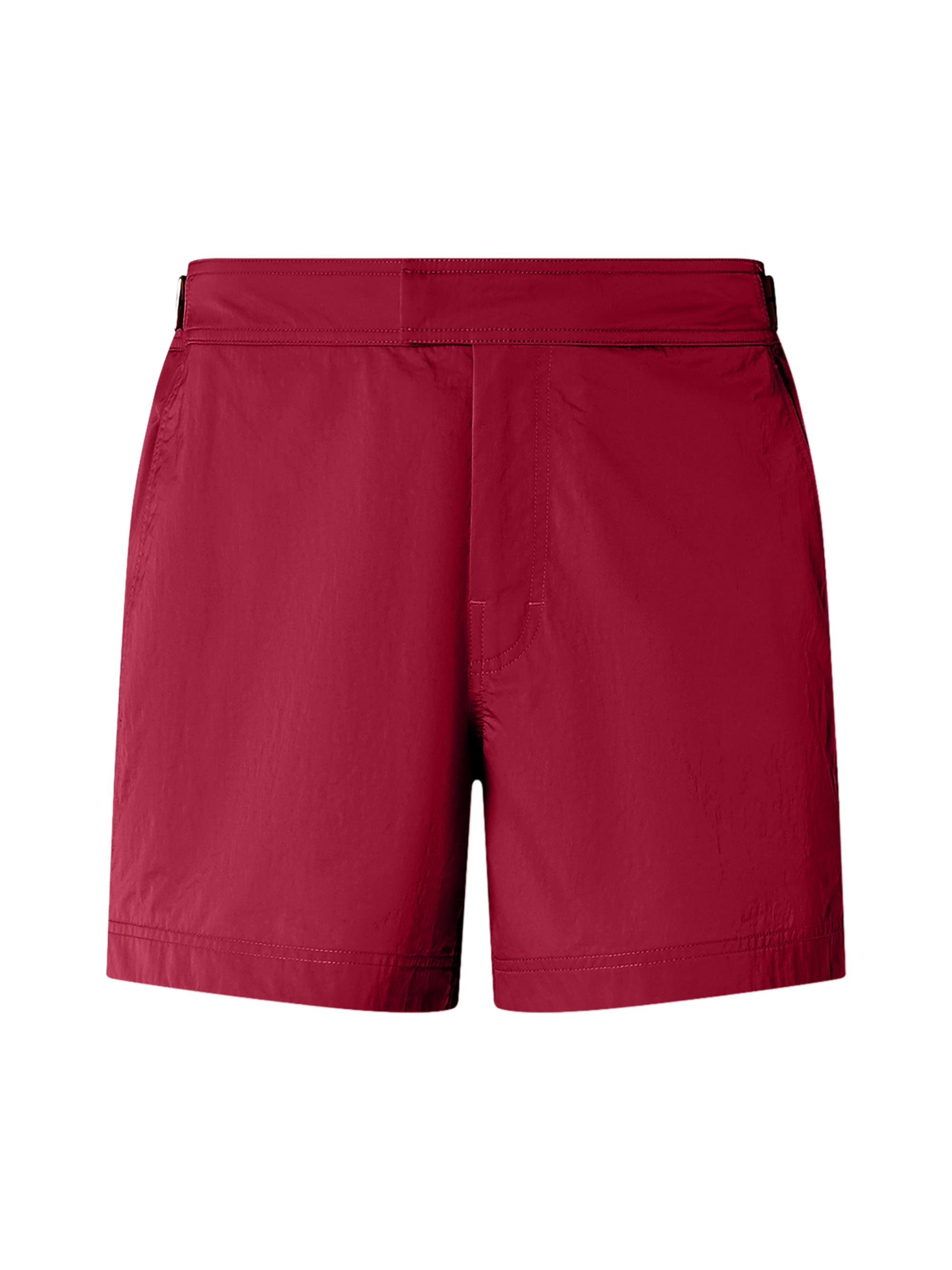 ZEGNA Men's 232 Road Brand Mark Rio Swim Trunks - Dark Pink