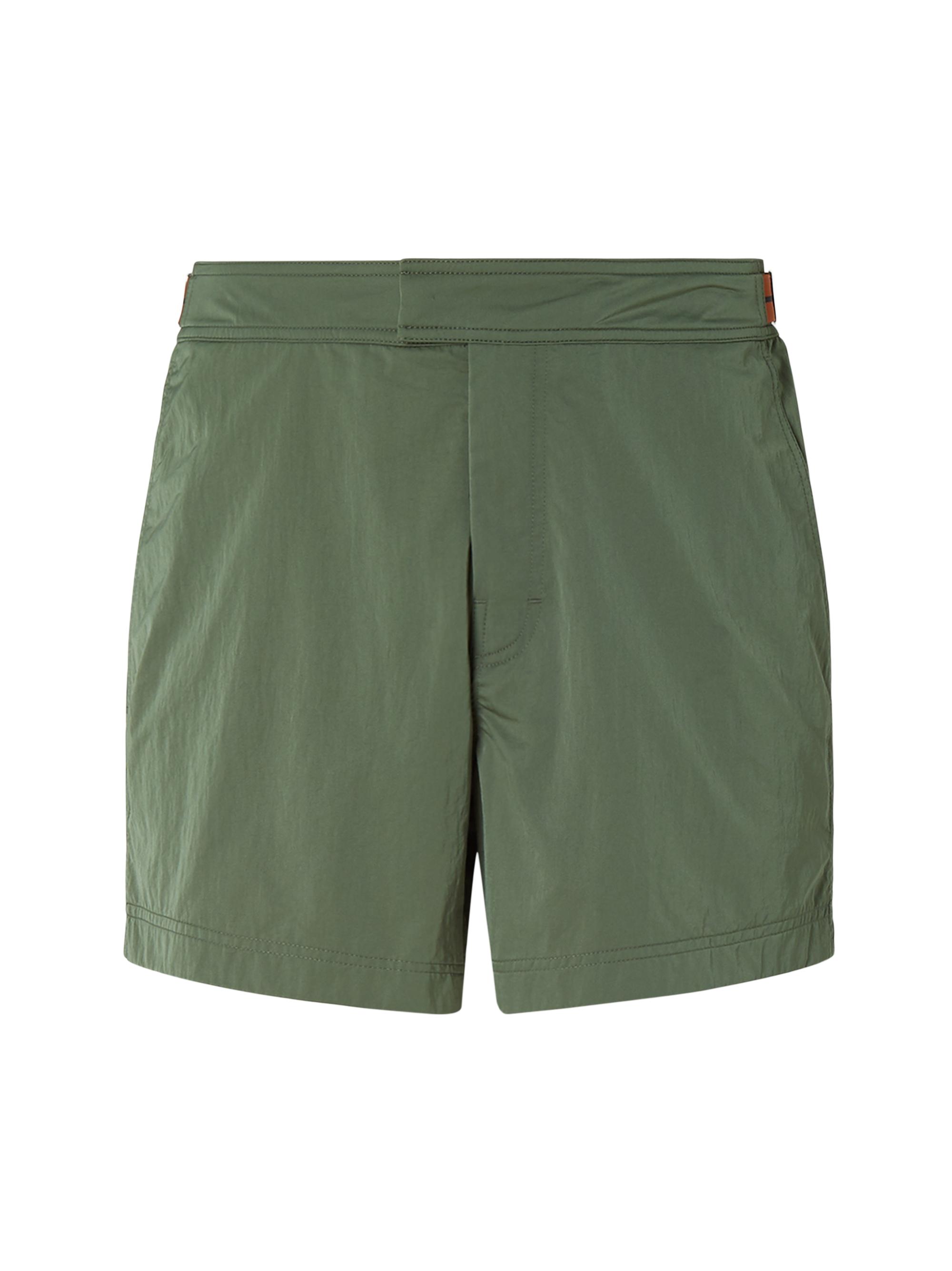 ZEGNA Men's 232 Road Brand Mark Rio Swim Trunks - Pine Green