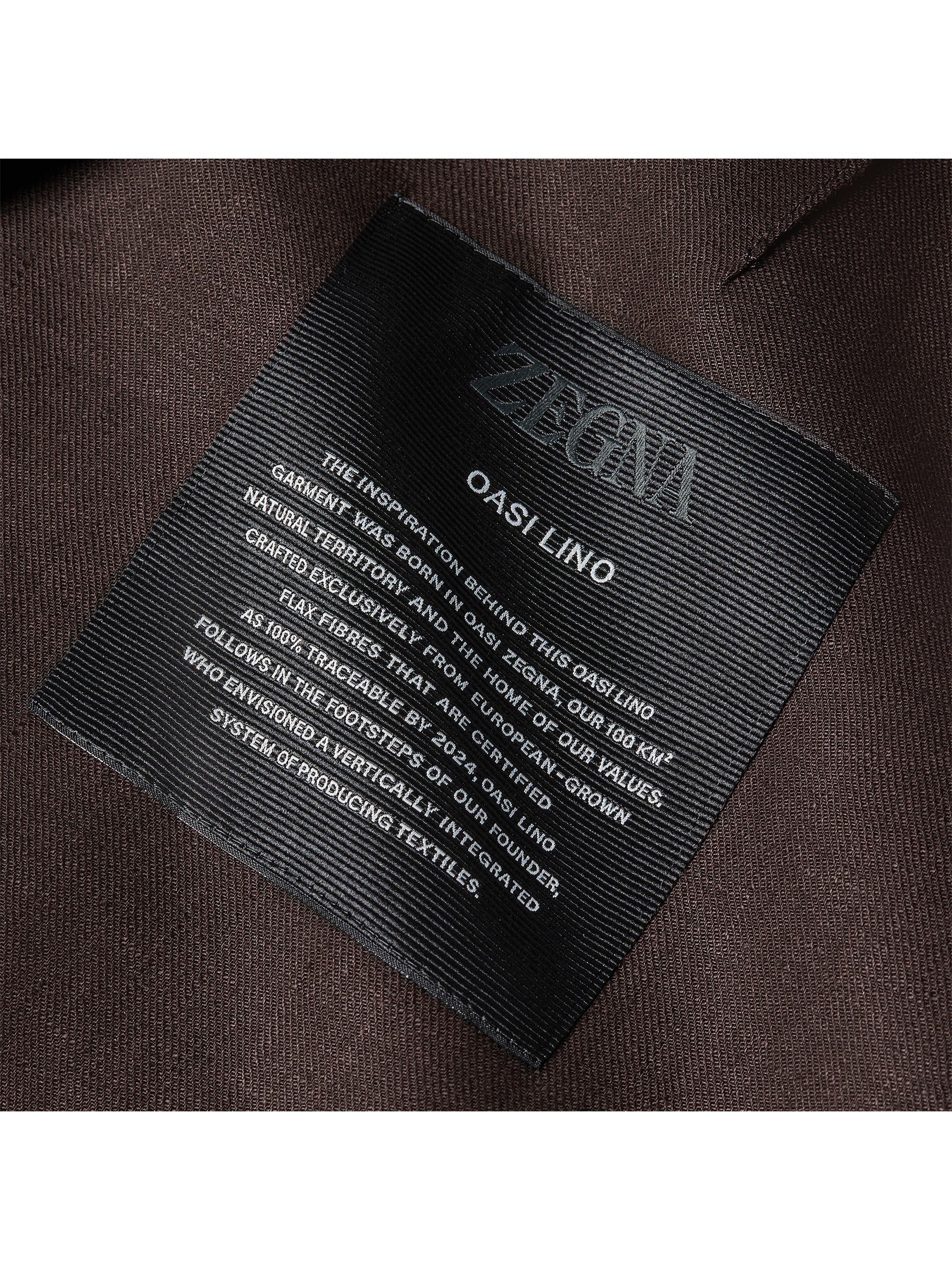 ZEGNA Men's Oasi Lino Vest - Pine Green | Thumbnail 4