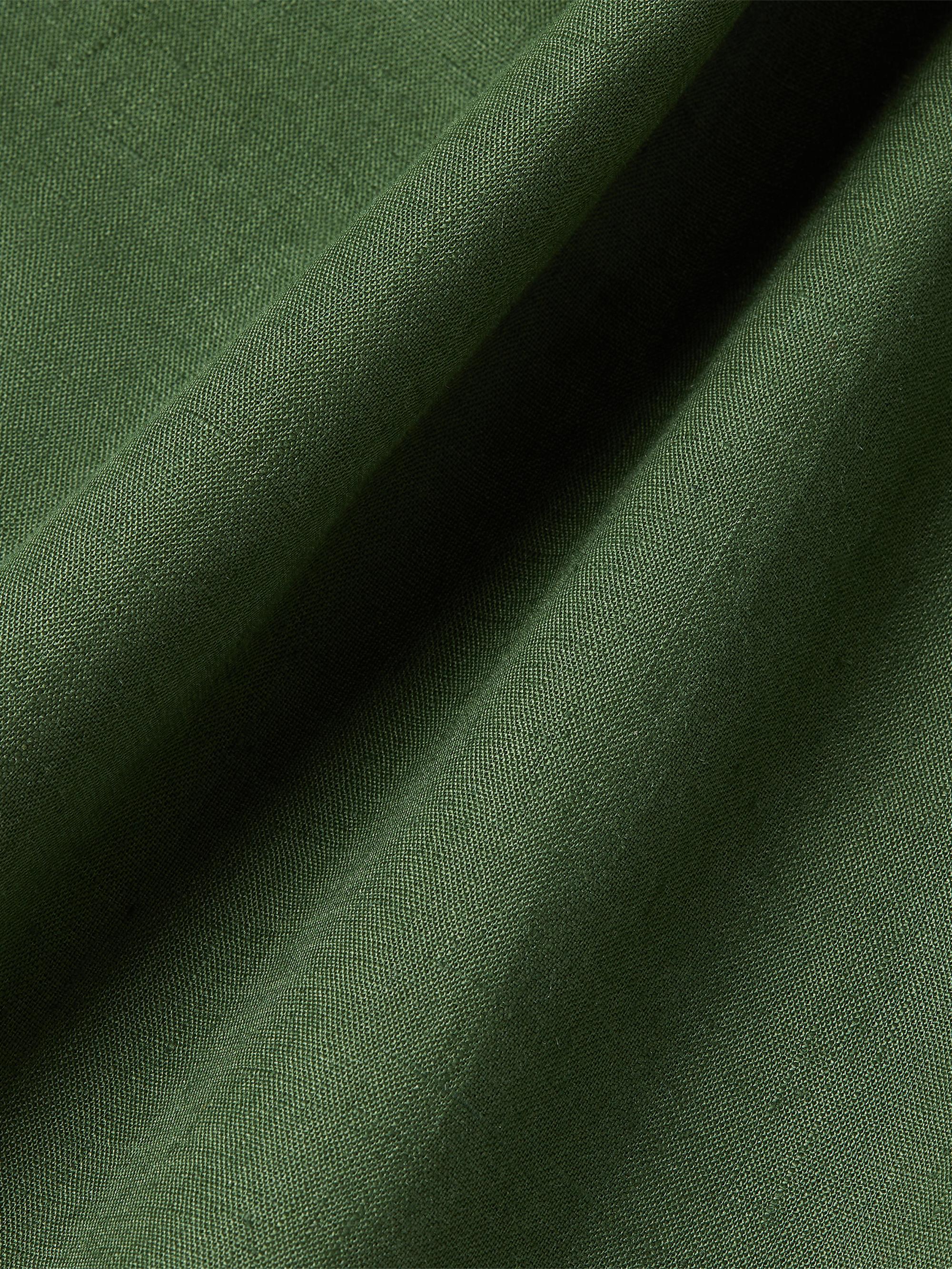 ZEGNA Men's Oasi Lino Vest - Pine Green | Thumbnail 5