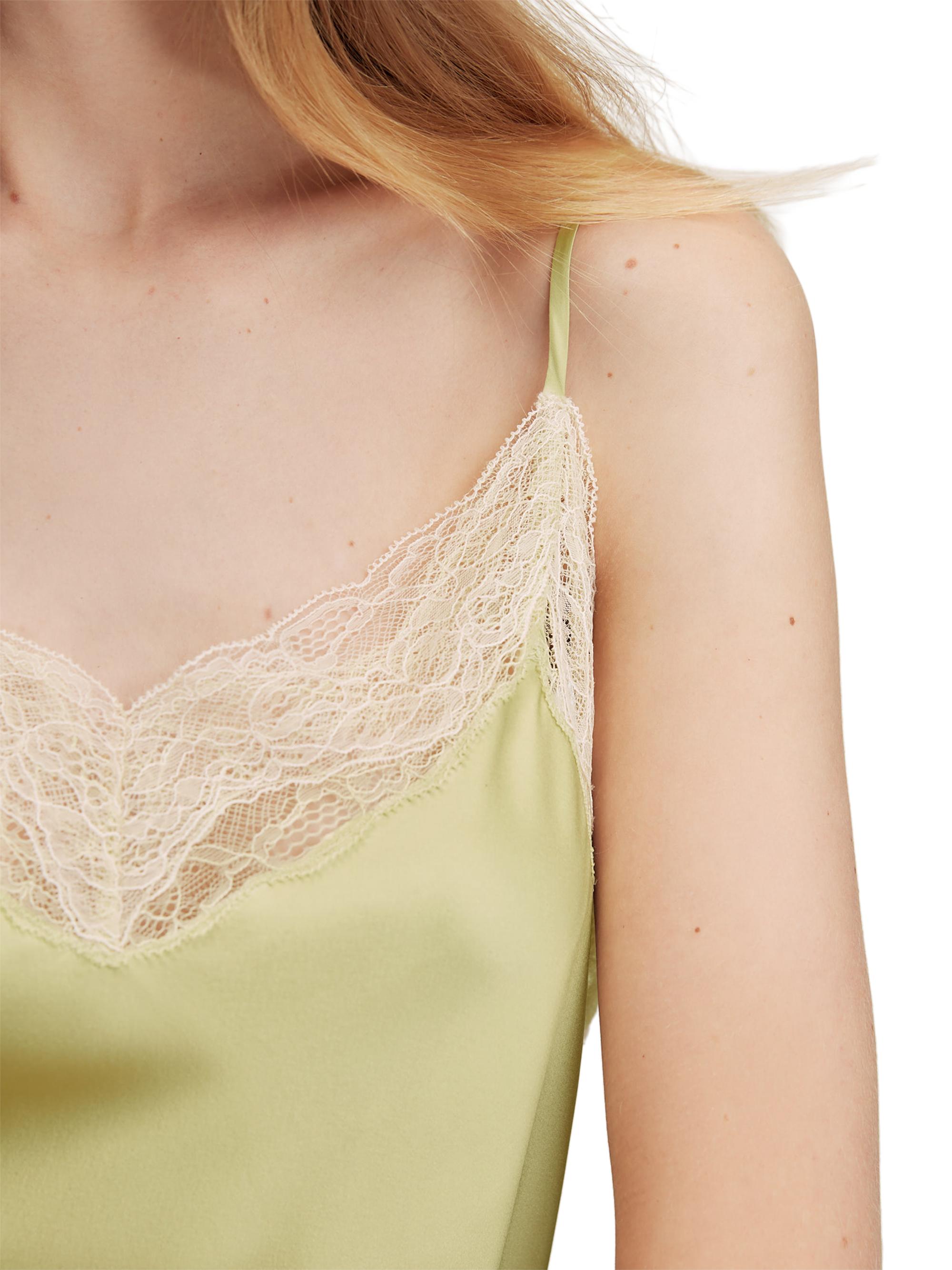 Veronica Beard Johanan Lace-Trimmed Silk-Blend Top | Saks Fifth Avenue