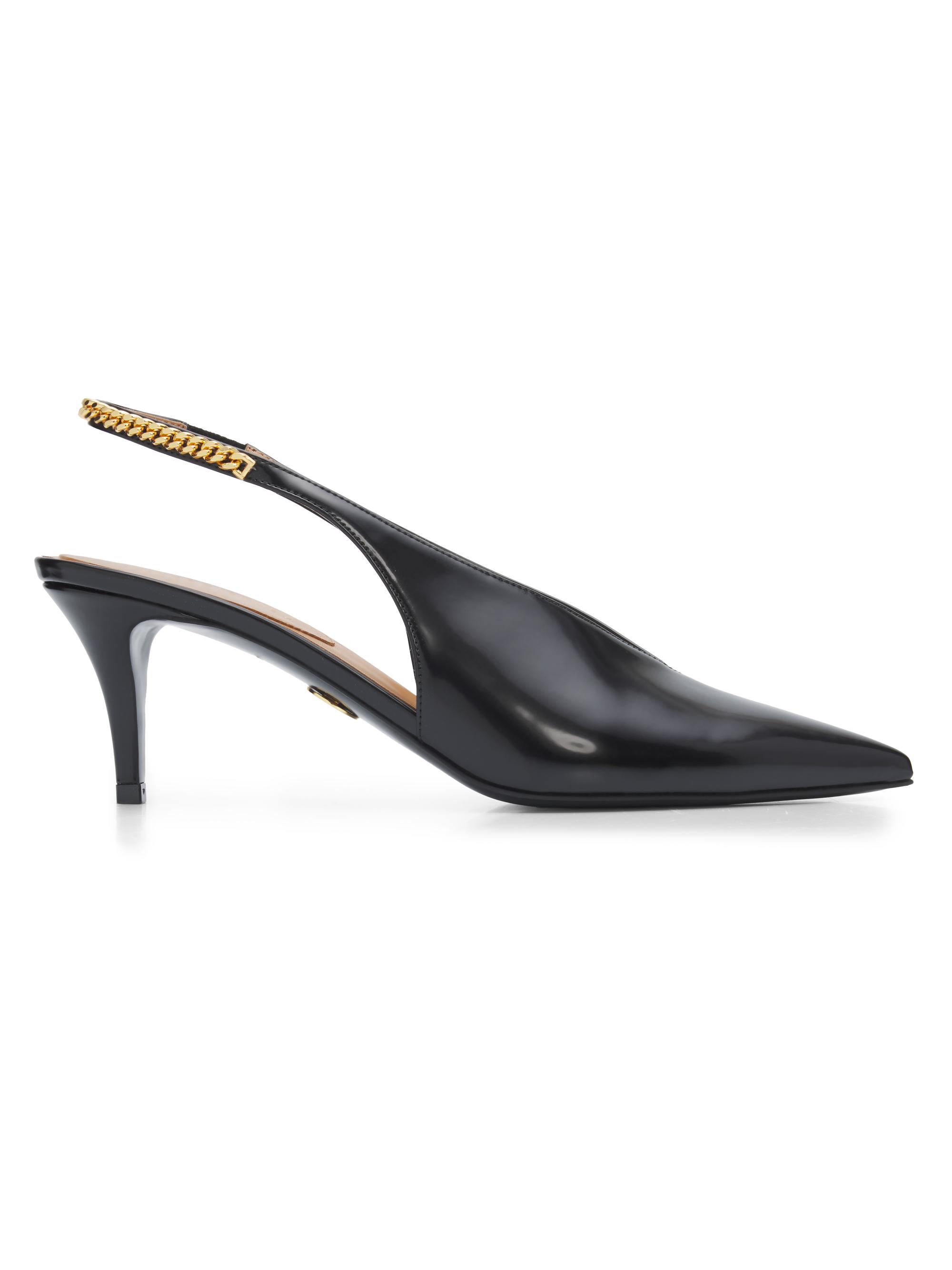 Stella McCartney Women's Falabella 65MM Chain-Detail Slingback Pumps - Black