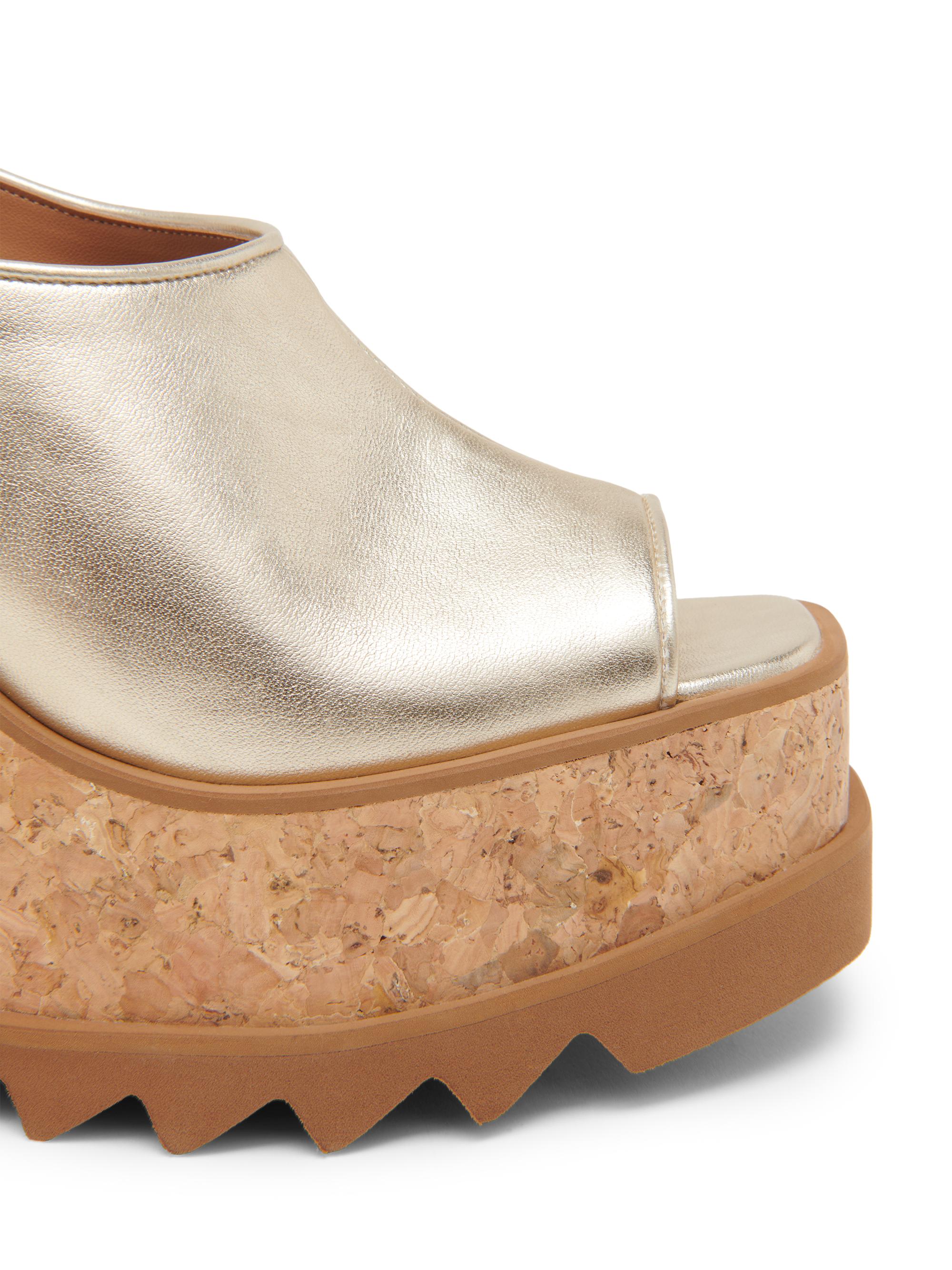 Stella McCartney Sneakelyse 120MM Metallic Leather Platform