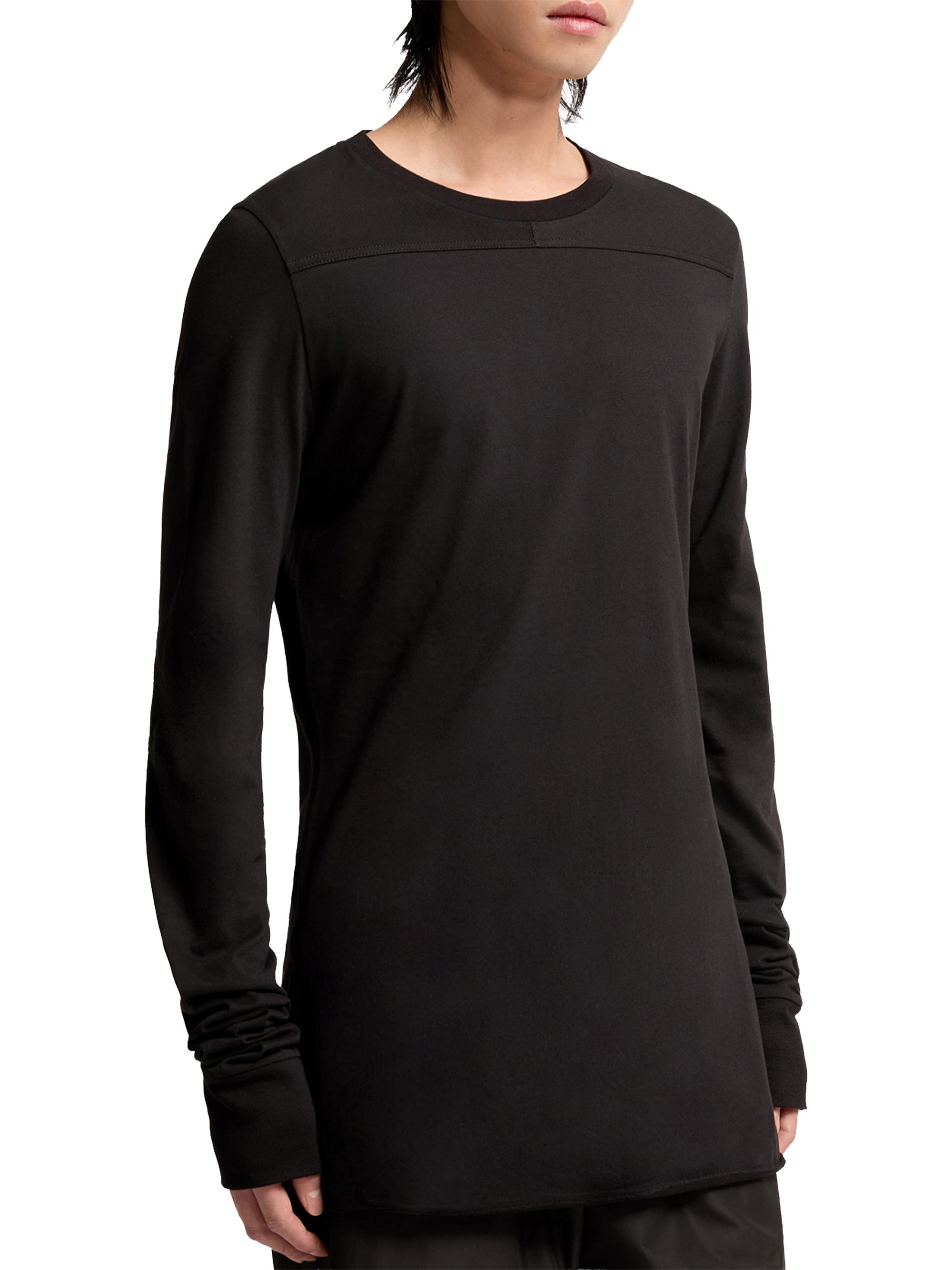Moncler Women's  + Rick Owens Girder Crew Neck T-Shirt in Cotton - Black | Thumbnail 2