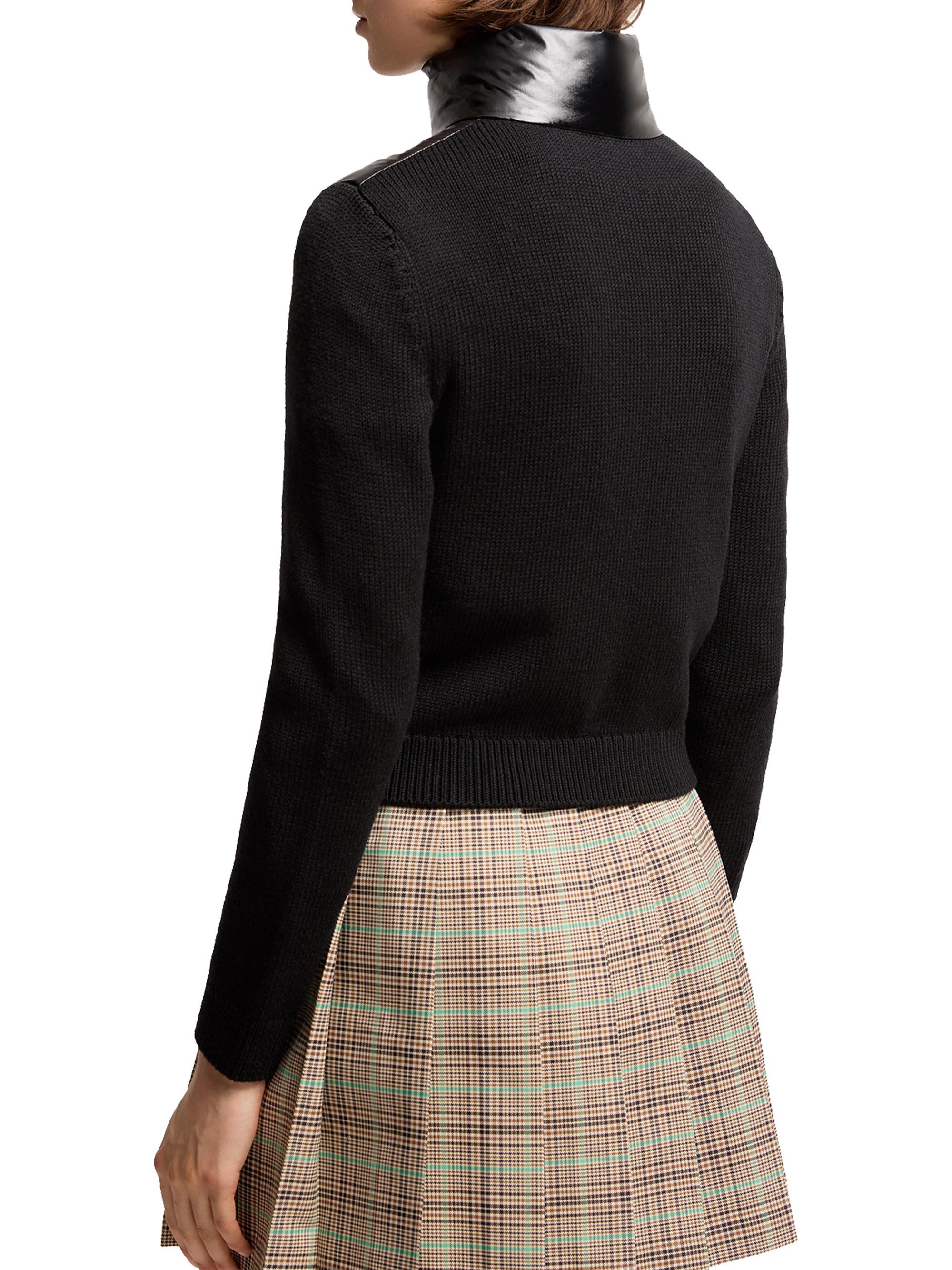 Moncler Down-Filled Zip-Up Cardigan in Wool | Saks Fifth Avenue