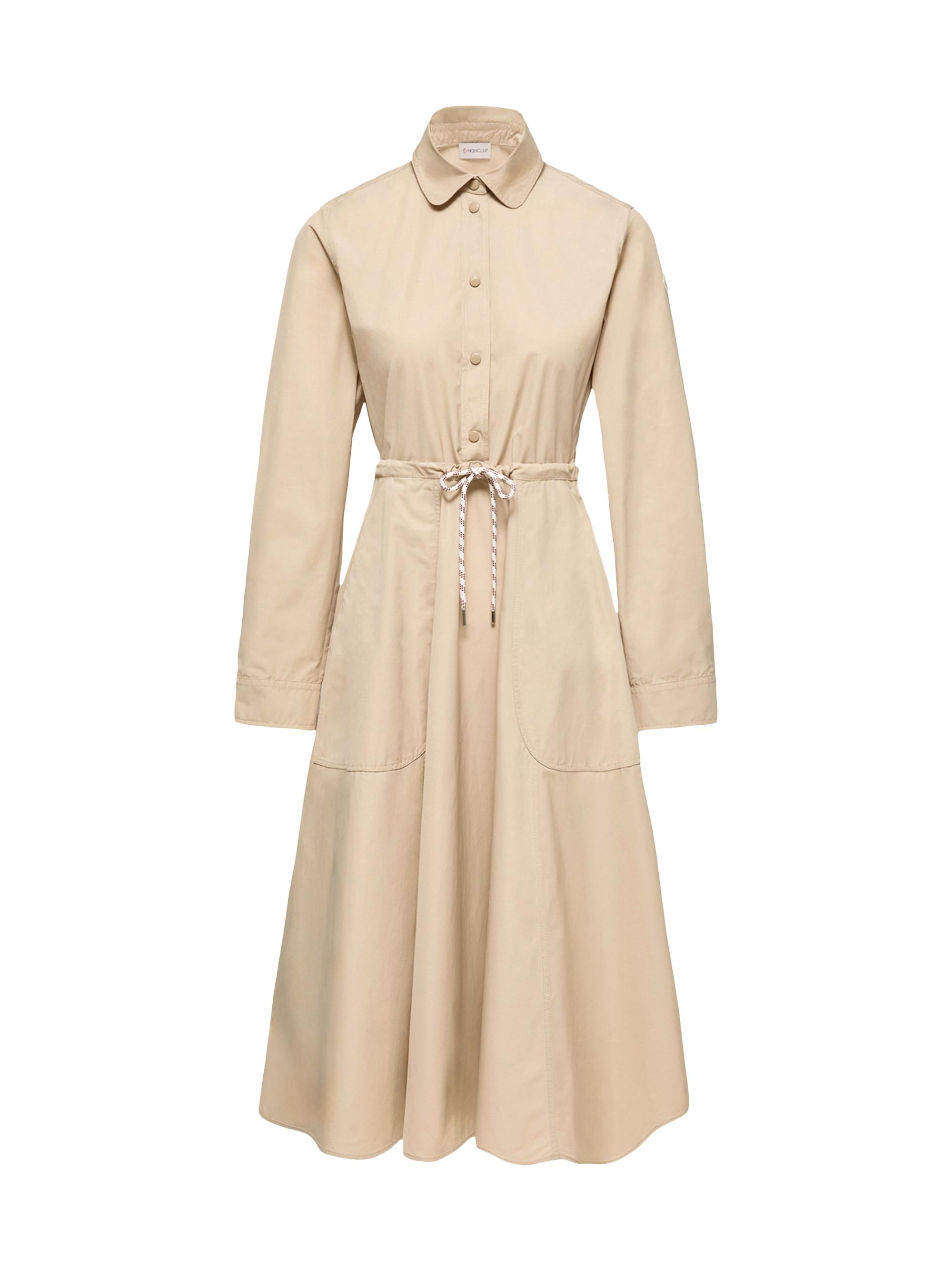 Moncler Women's Shirt Dress in Poplin - Beige