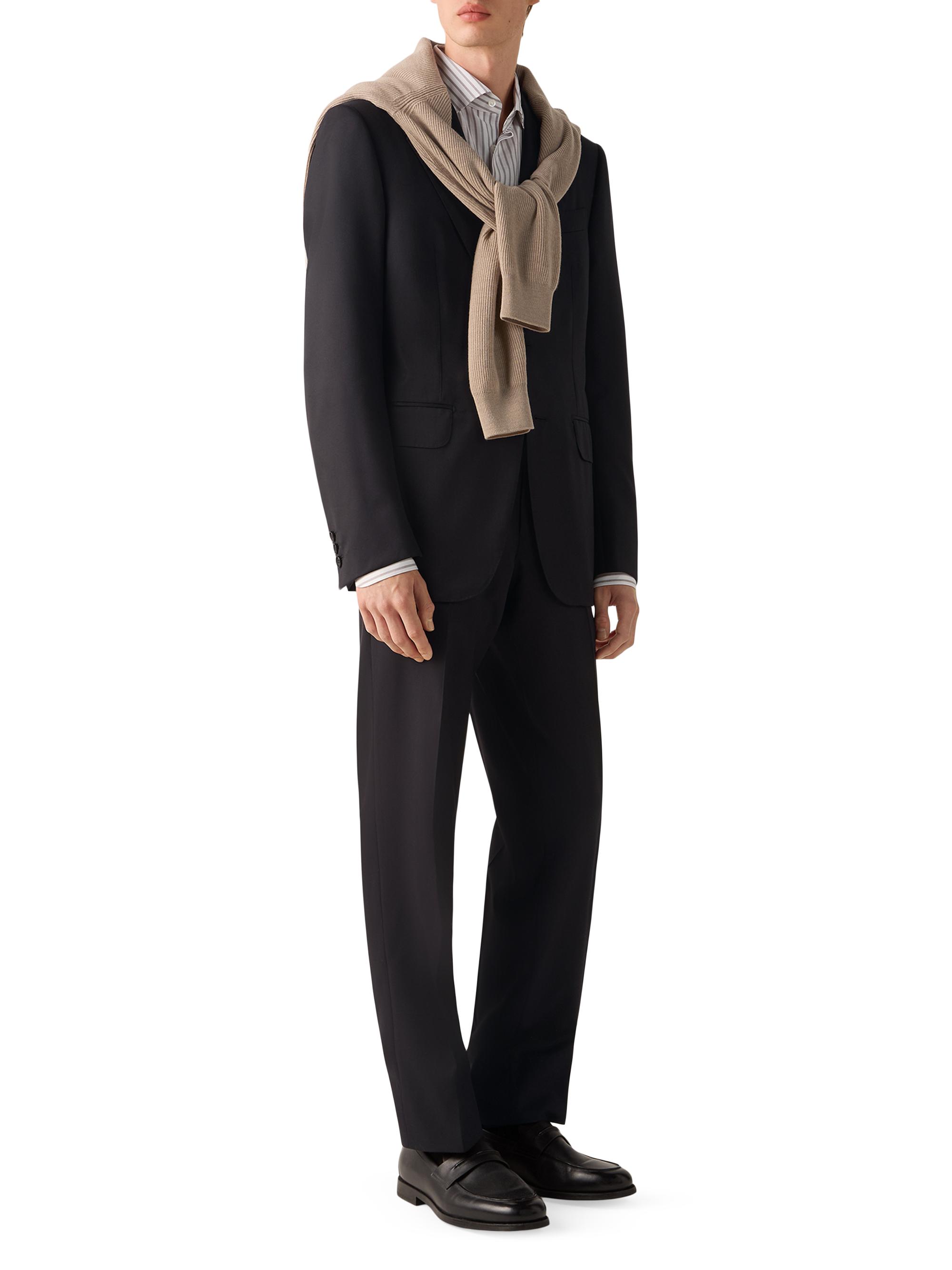 ZEGNA Men's Centoventimila Wool Suit - Black