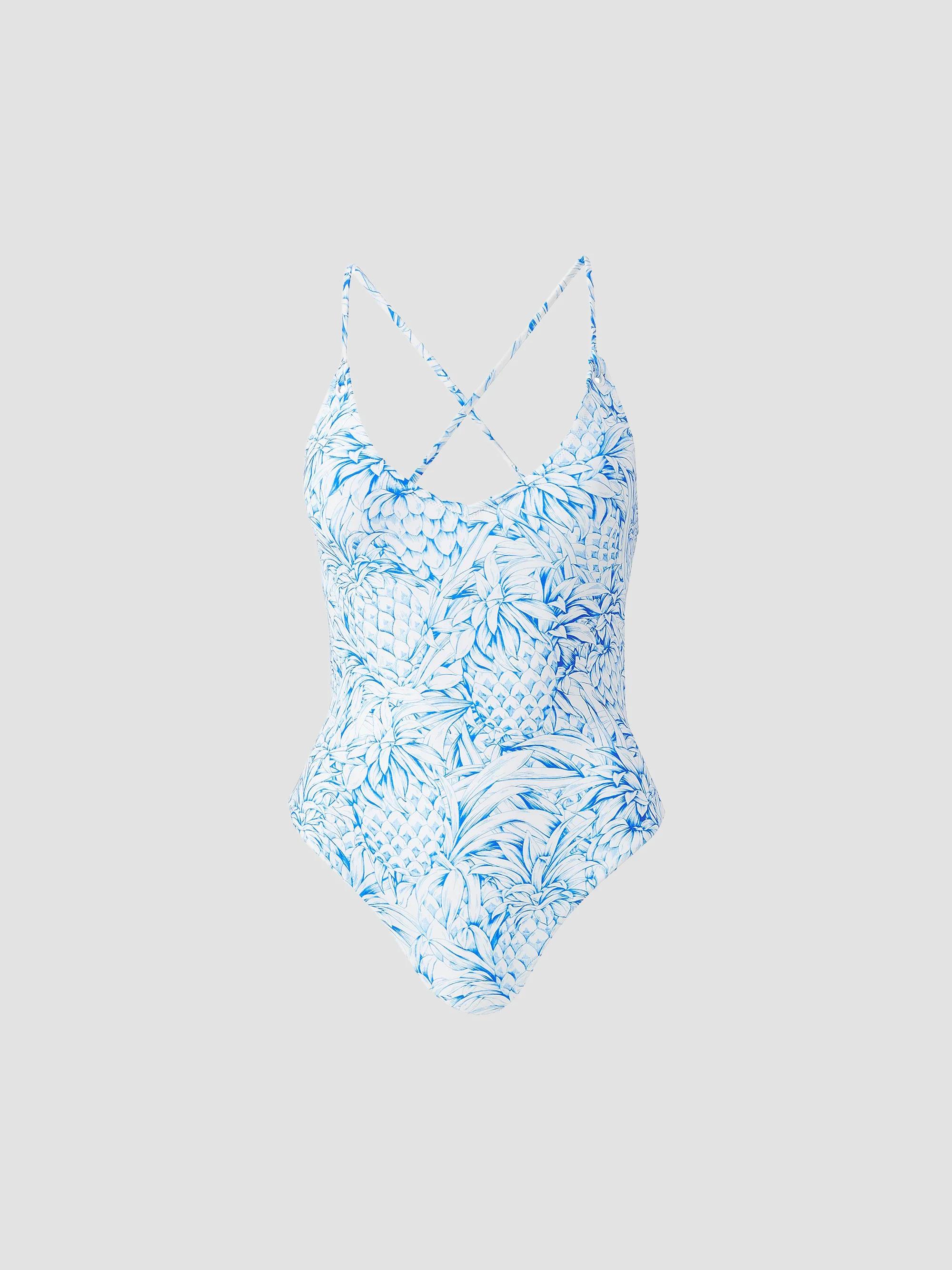 Melissa Odabash Women's Murcia One-Piece Swimsuit - Pineapples - Size 4