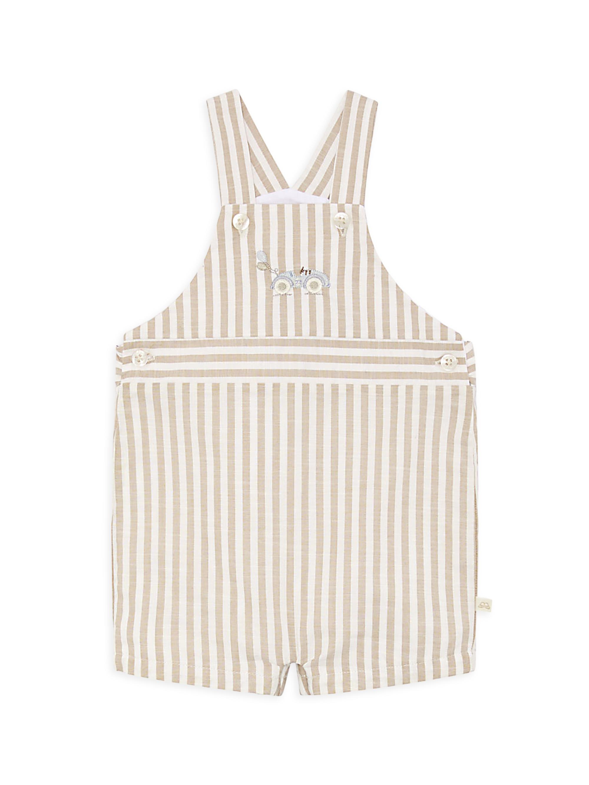 Marie-Chantal Baby Boy's Race Car Alfie Stripe Overalls -  24 Months
