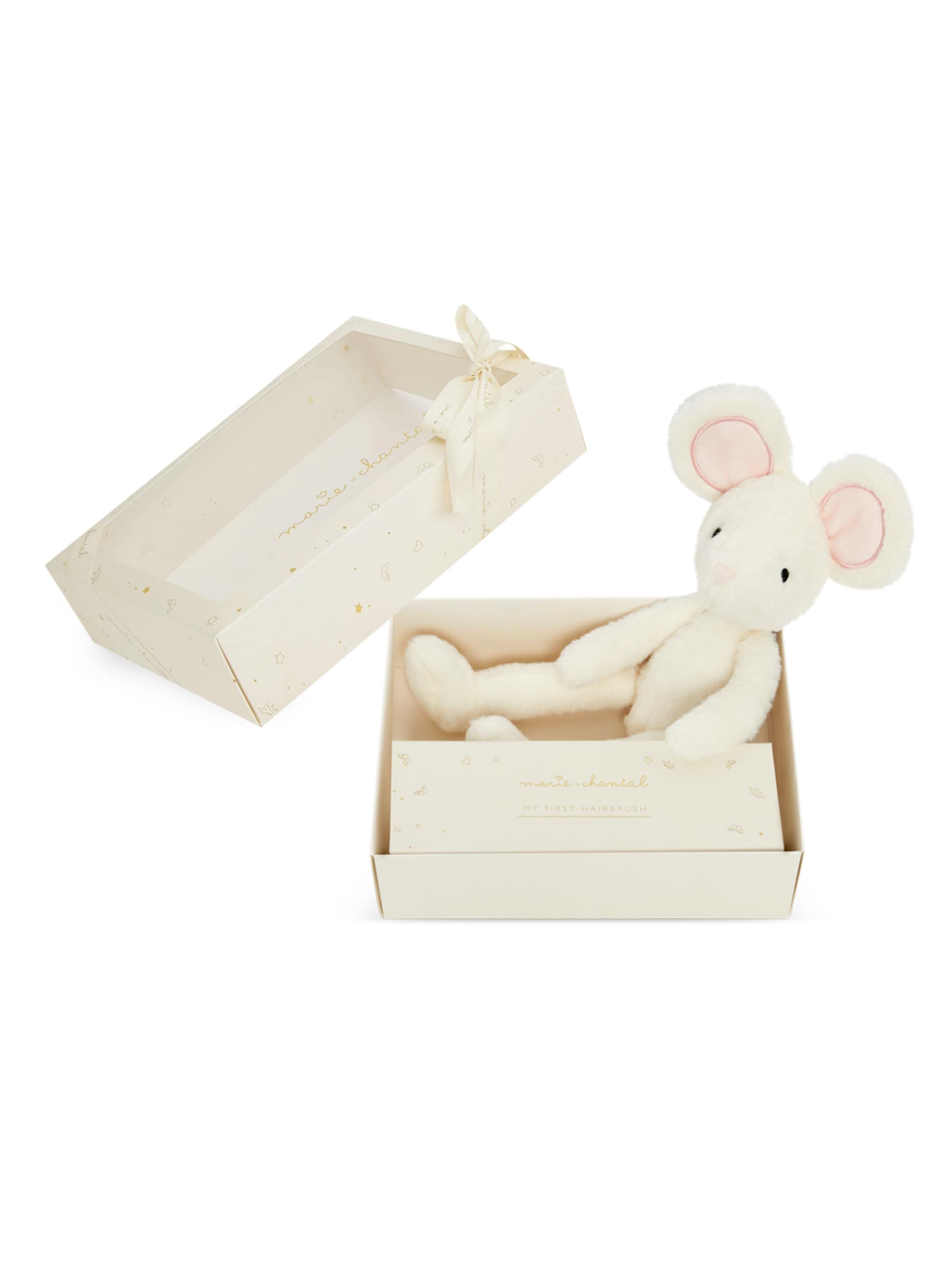 Marie-Chantal Baby's Signature First Keepsakes: Brush & Buddy Gift Set - White