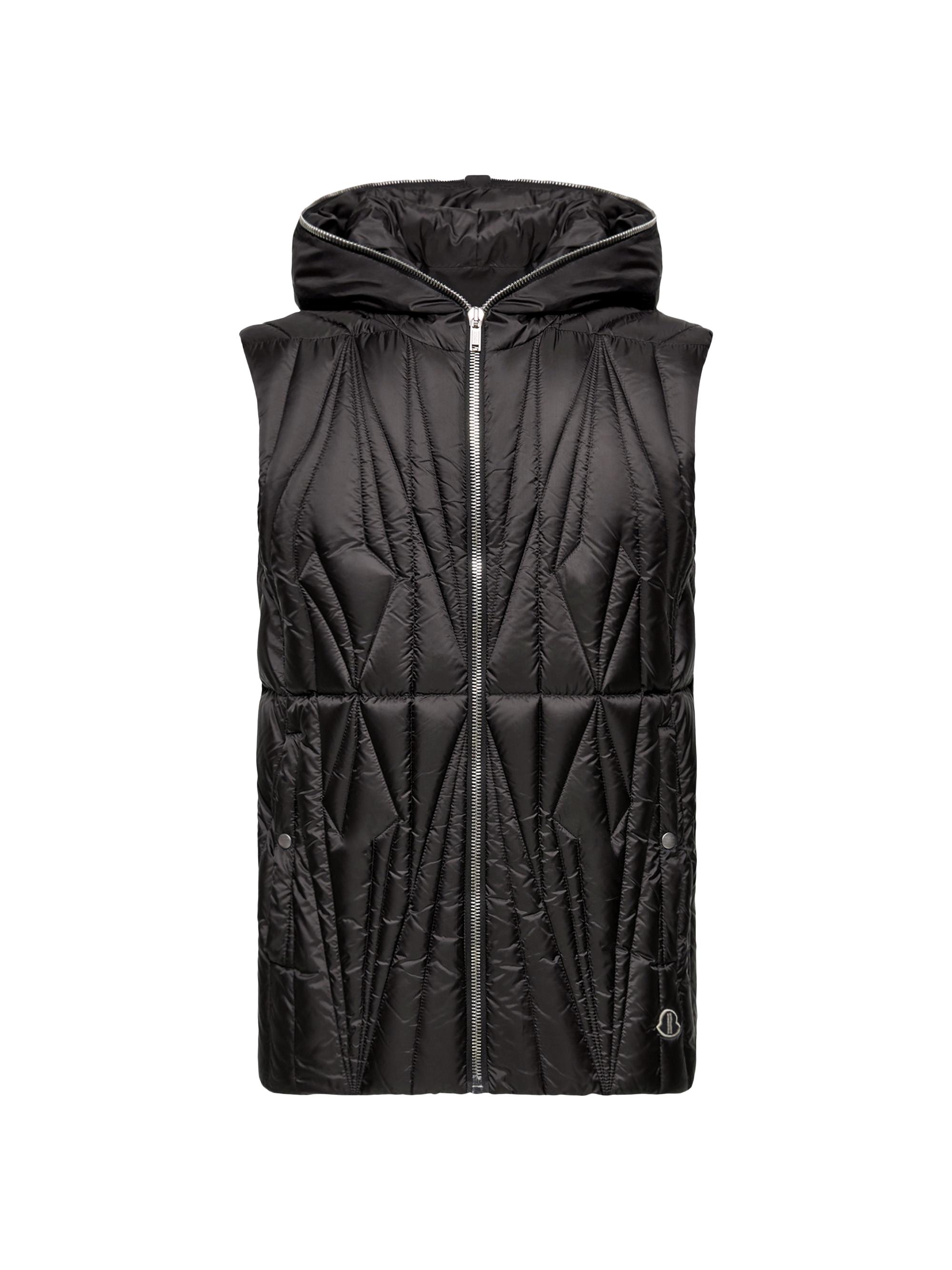 Moncler Men's  + Rick Owens Geocamo Ziplock Puffer Vest - Black