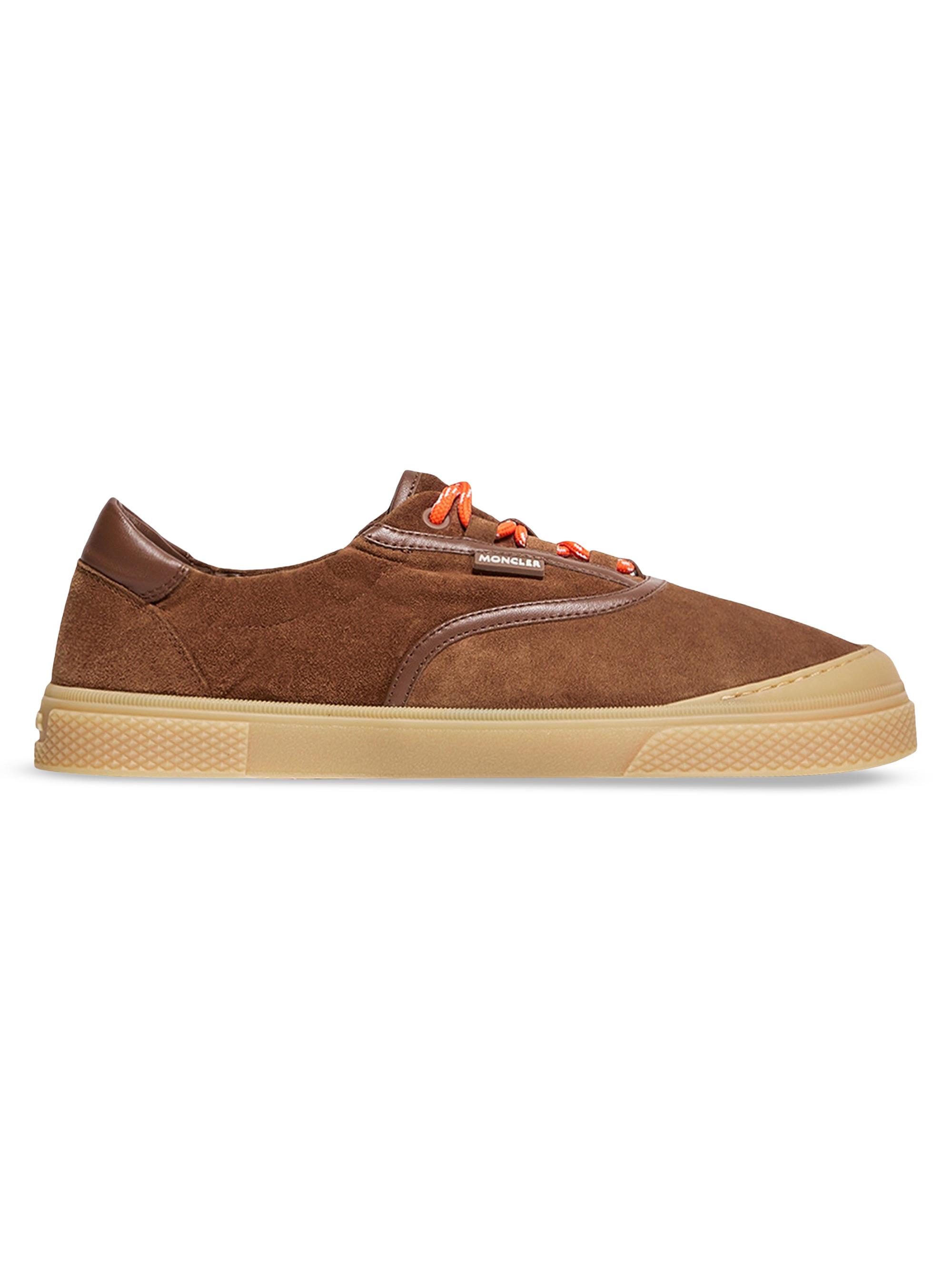 Moncler Men's Vera Leisure Sneakers in Suede - Brown | Thumbnail 5