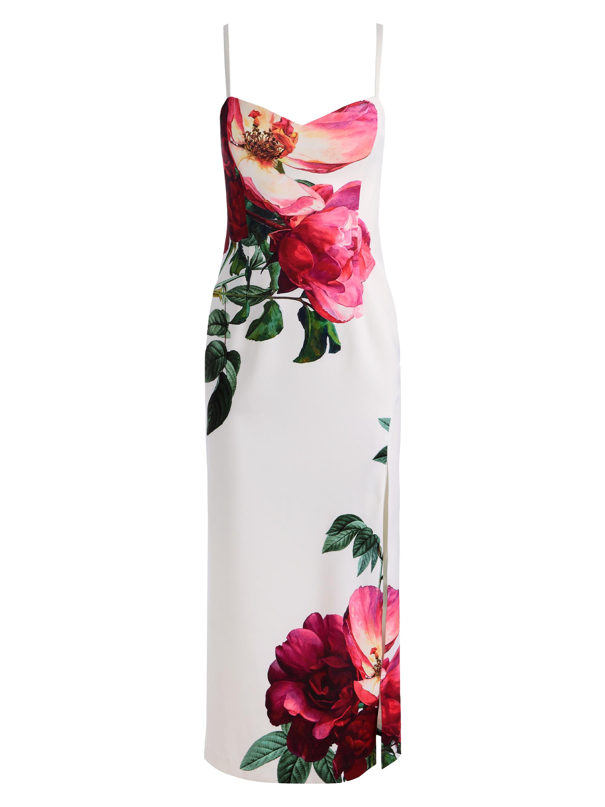 ALICE + OLIVIA Nina Sweetheart Midi-Dress | Saks Fifth Avenue