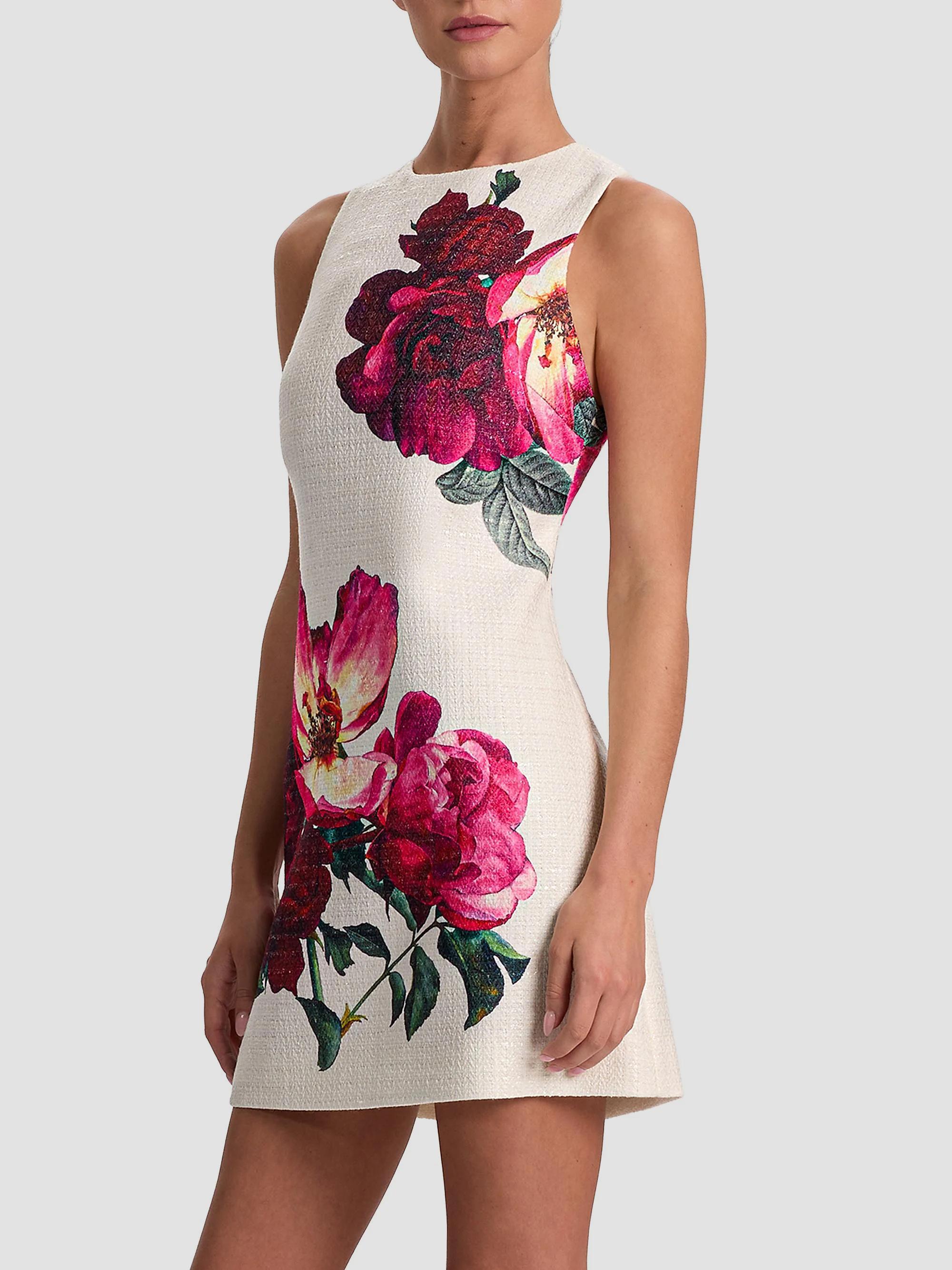 ALICE + OLIVIA Clyde Floral Shift Minidress | Saks Fifth Avenue