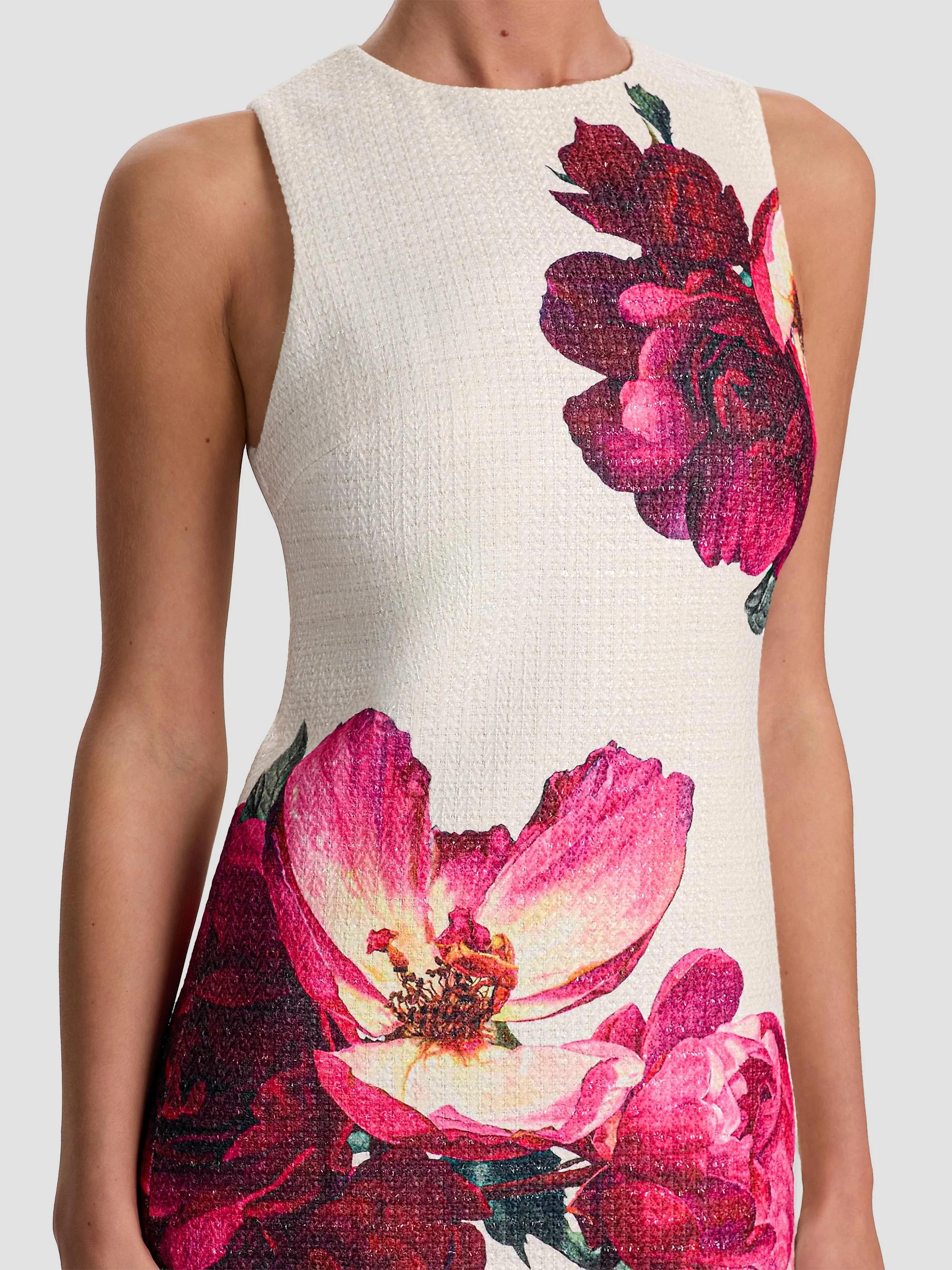 ALICE + OLIVIA Clyde Floral Shift Minidress | Saks Fifth Avenue