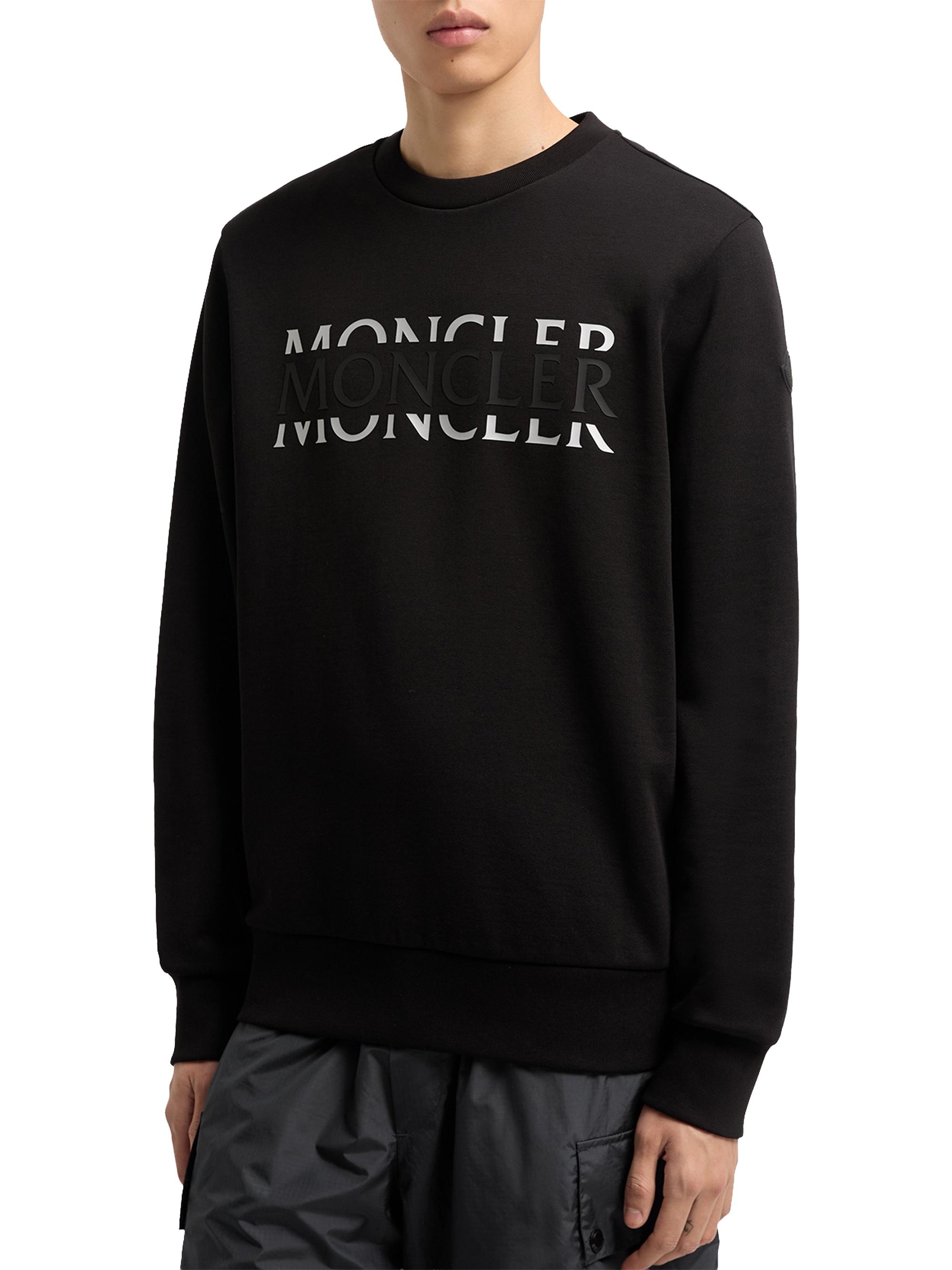 Moncler Crew Neck Sweatshirt in Cotton Jersey | Saks Fifth Avenue