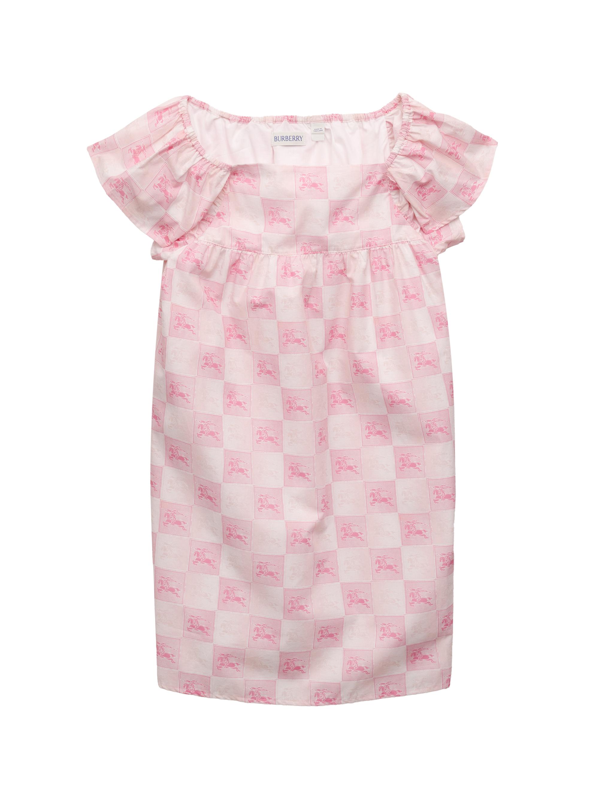 Burberry Little Girl's & Girl's Nova EKD Cotton Dress - Peony Pink