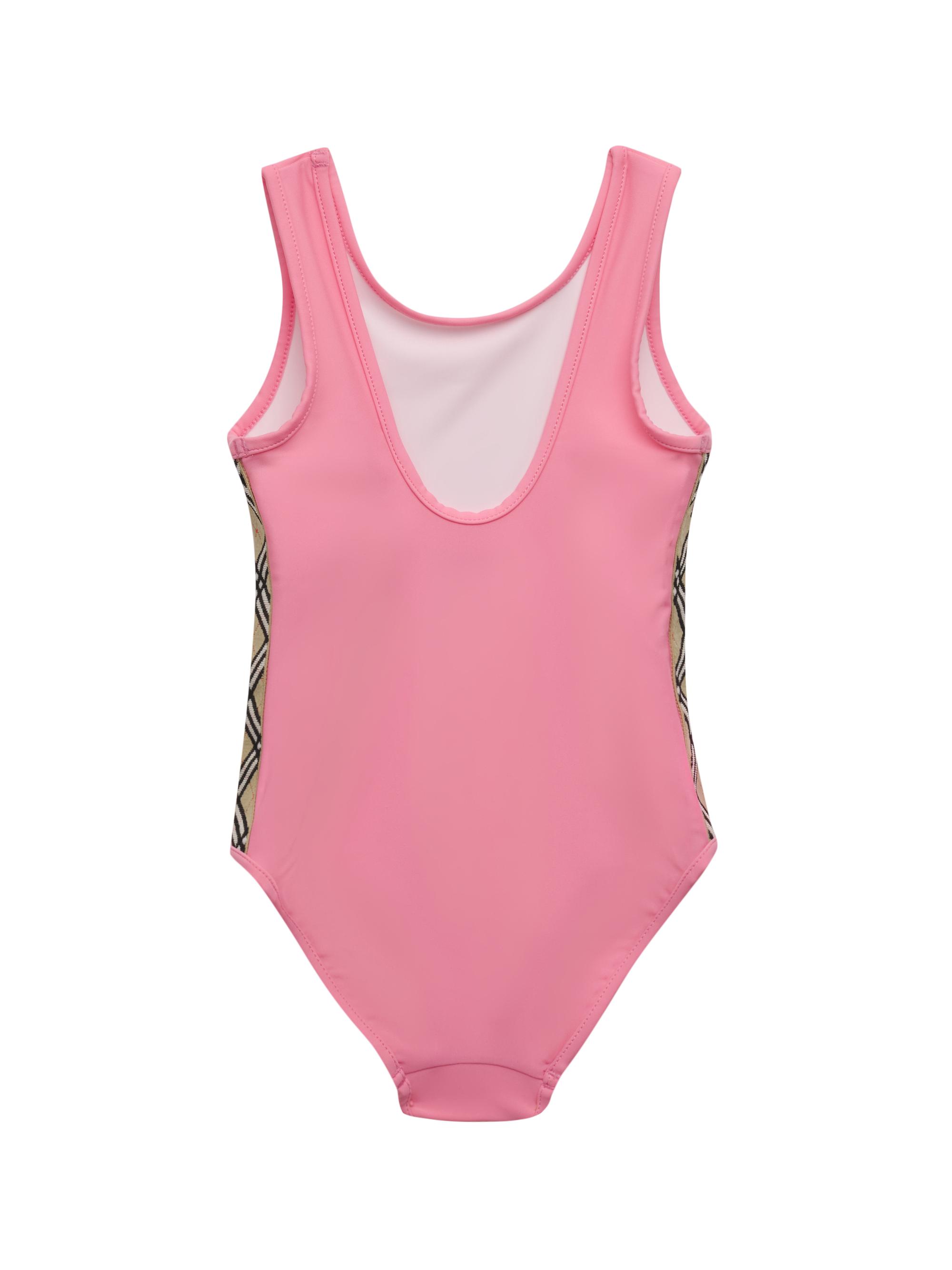 Burberry Little Girl's & Girl's Check Trim One-Piece Swimsuit