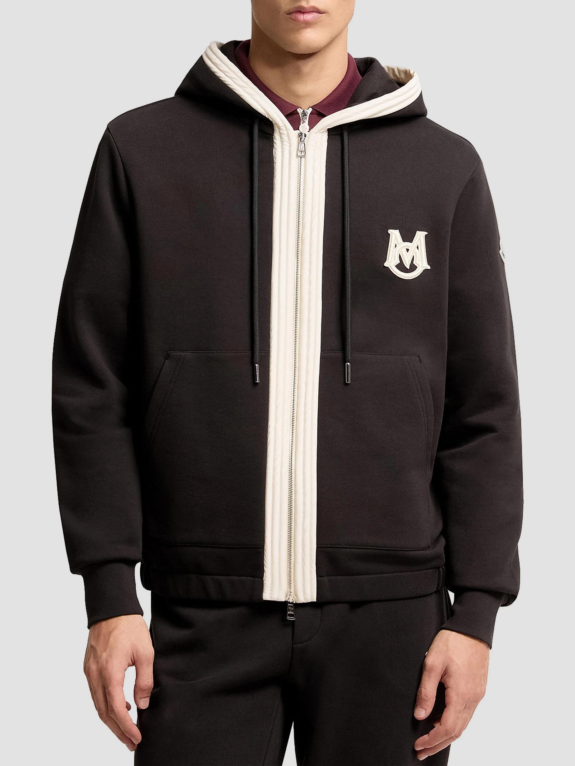 Moncler Zip-Up Hoodie in Cotton | Saks Fifth Avenue