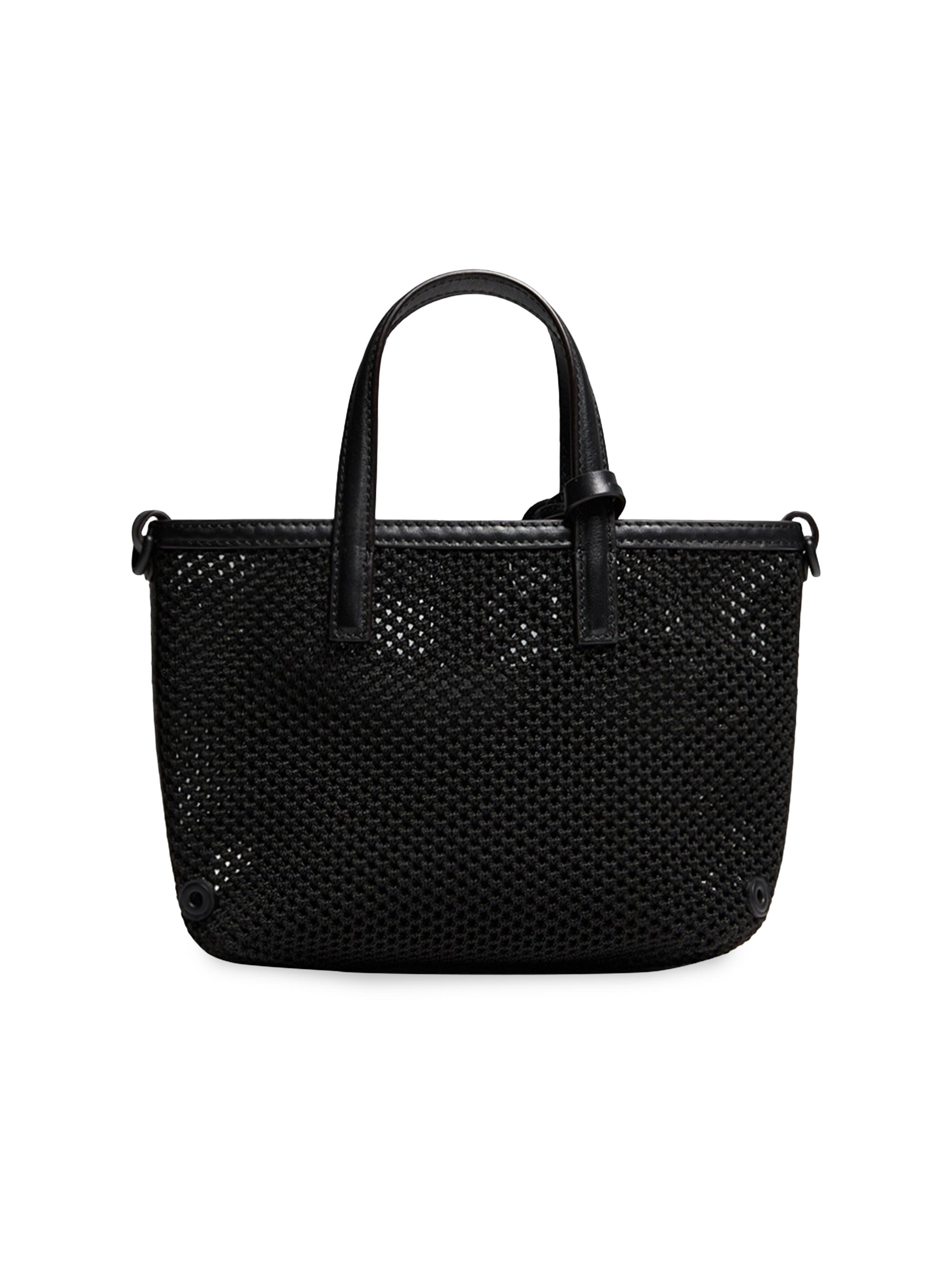 Moncler Very Crossbody Bag in Mesh and Leather | Saks Fifth Avenue