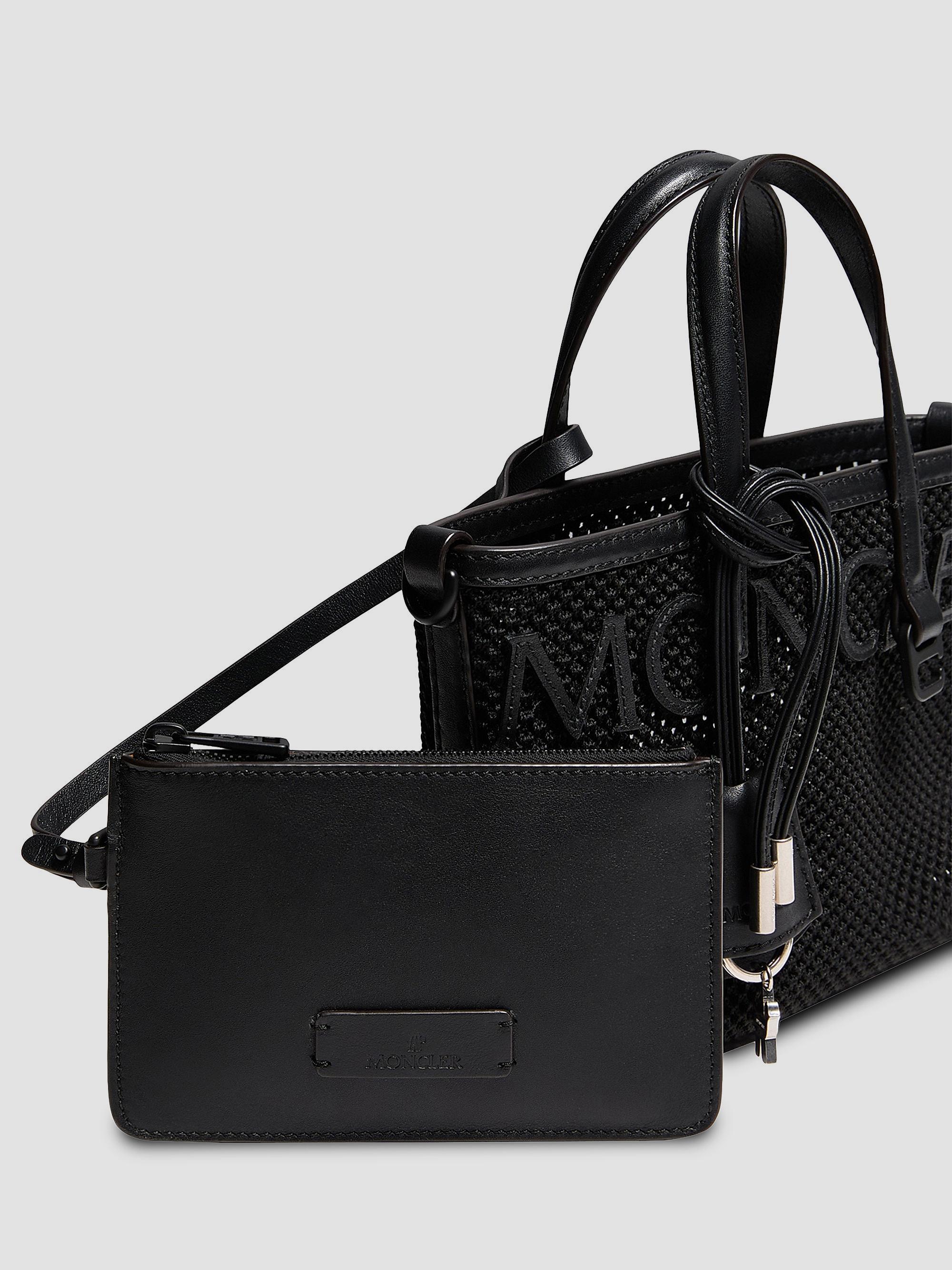 Moncler Very Crossbody Bag in Mesh and Leather | Saks Fifth Avenue