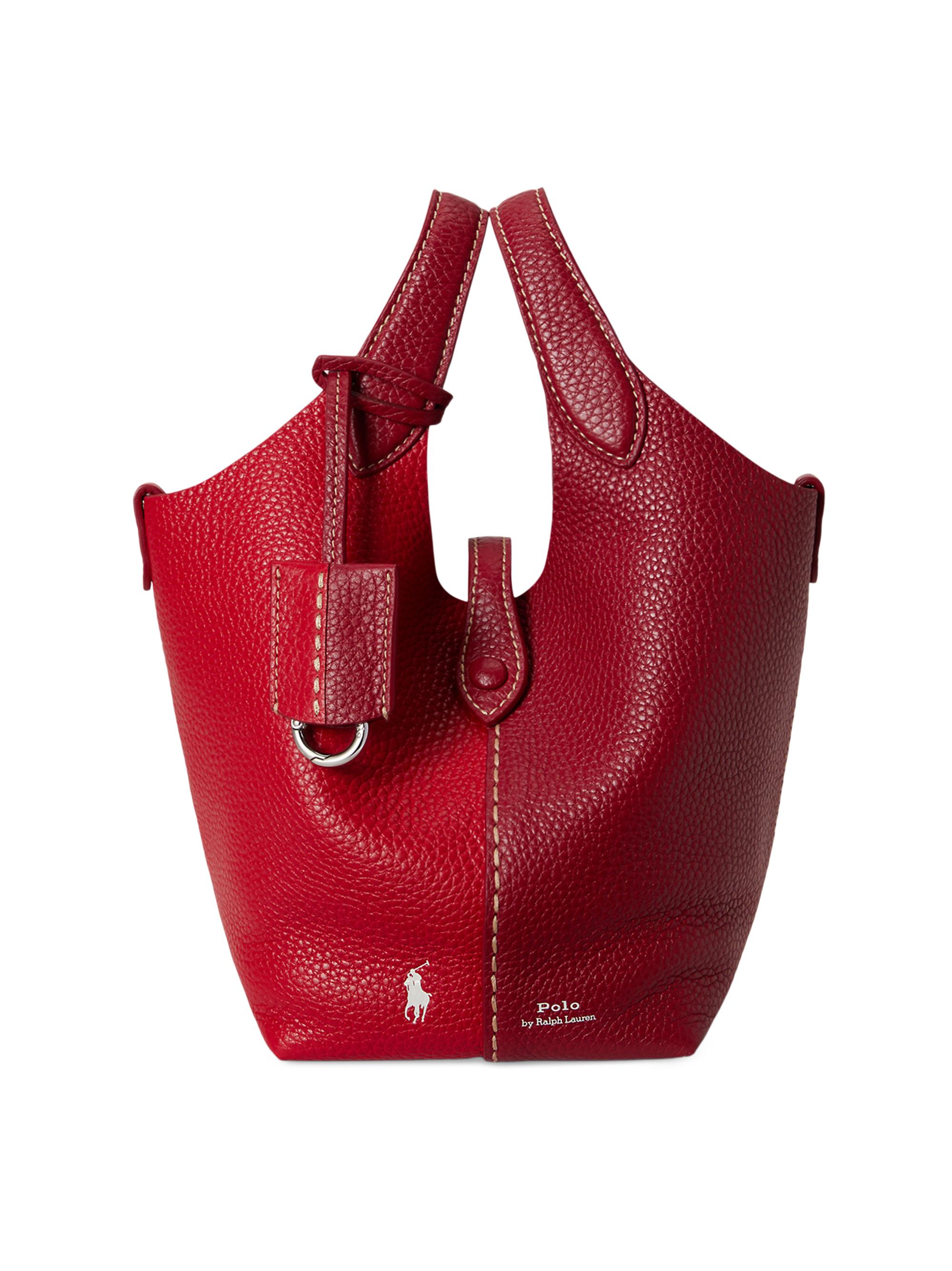 Polo Ralph Lauren Women's Polo Play  Leather Tote Bag - Rose Cherry