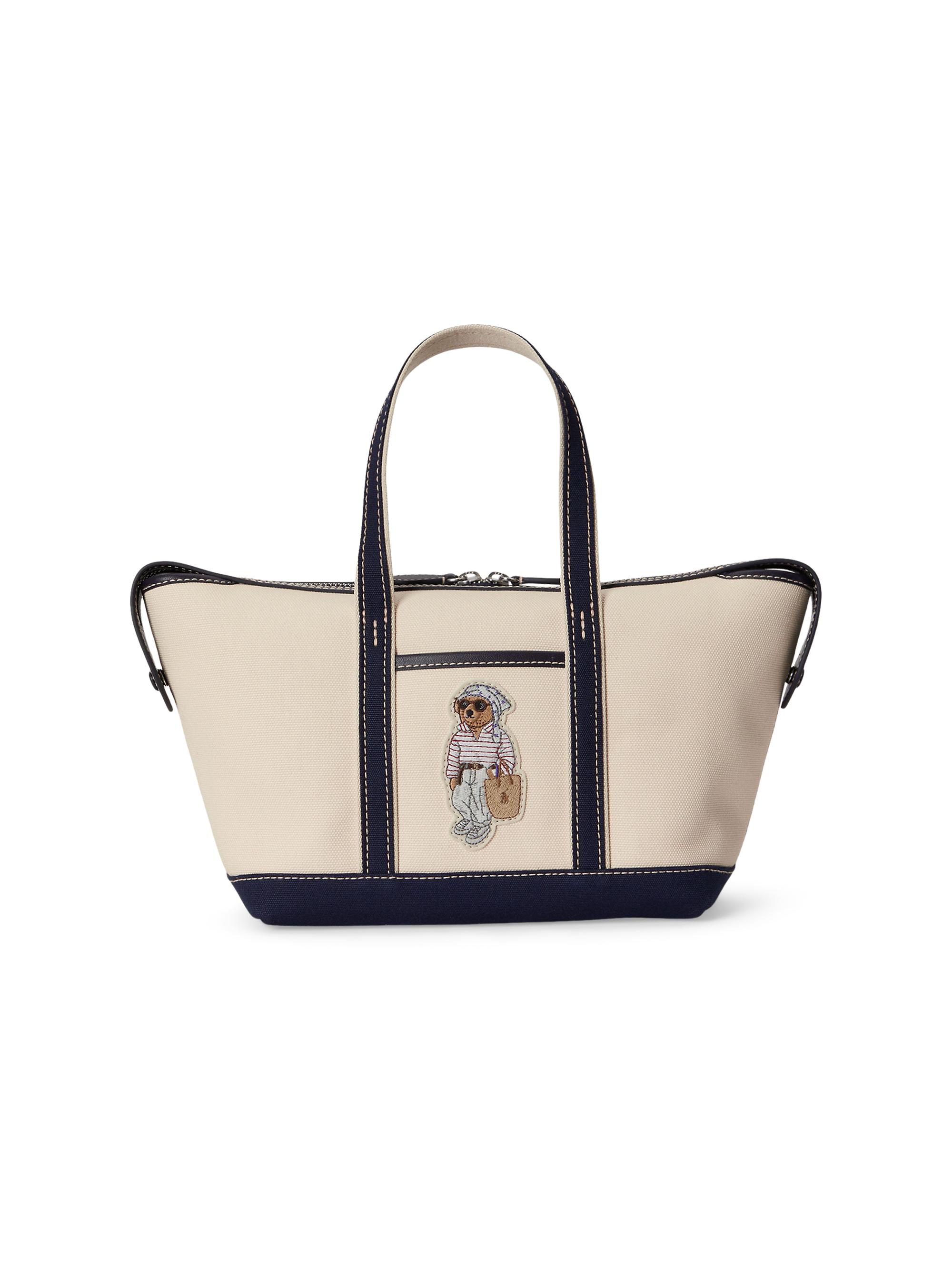 Polo Ralph Lauren Women's Polo Bear Shopper Tote Bag - Ecru Newport Navy