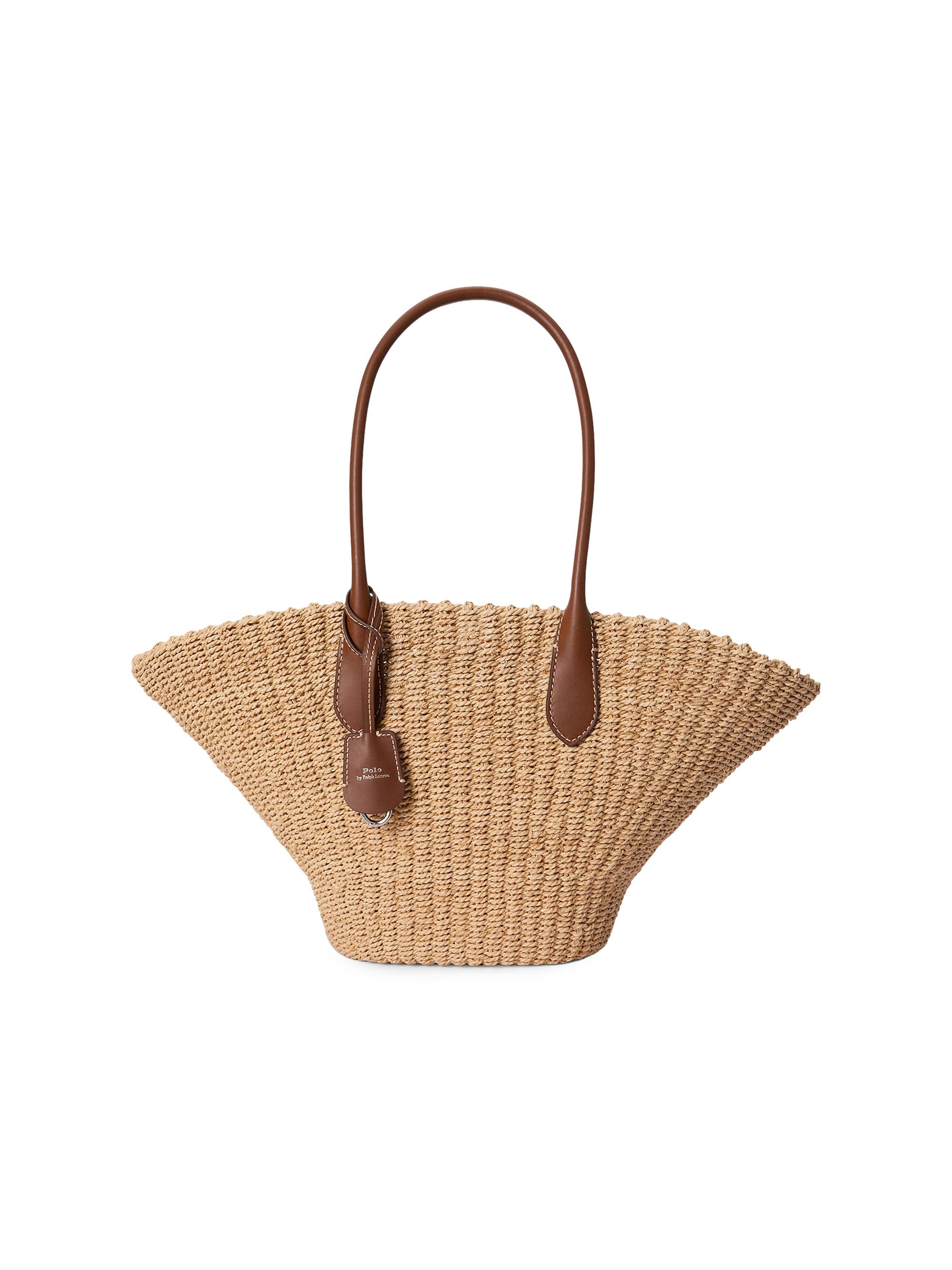 Polo Ralph Lauren Bellport Raffia Basket Tote Bag | Saks Fifth Avenue
