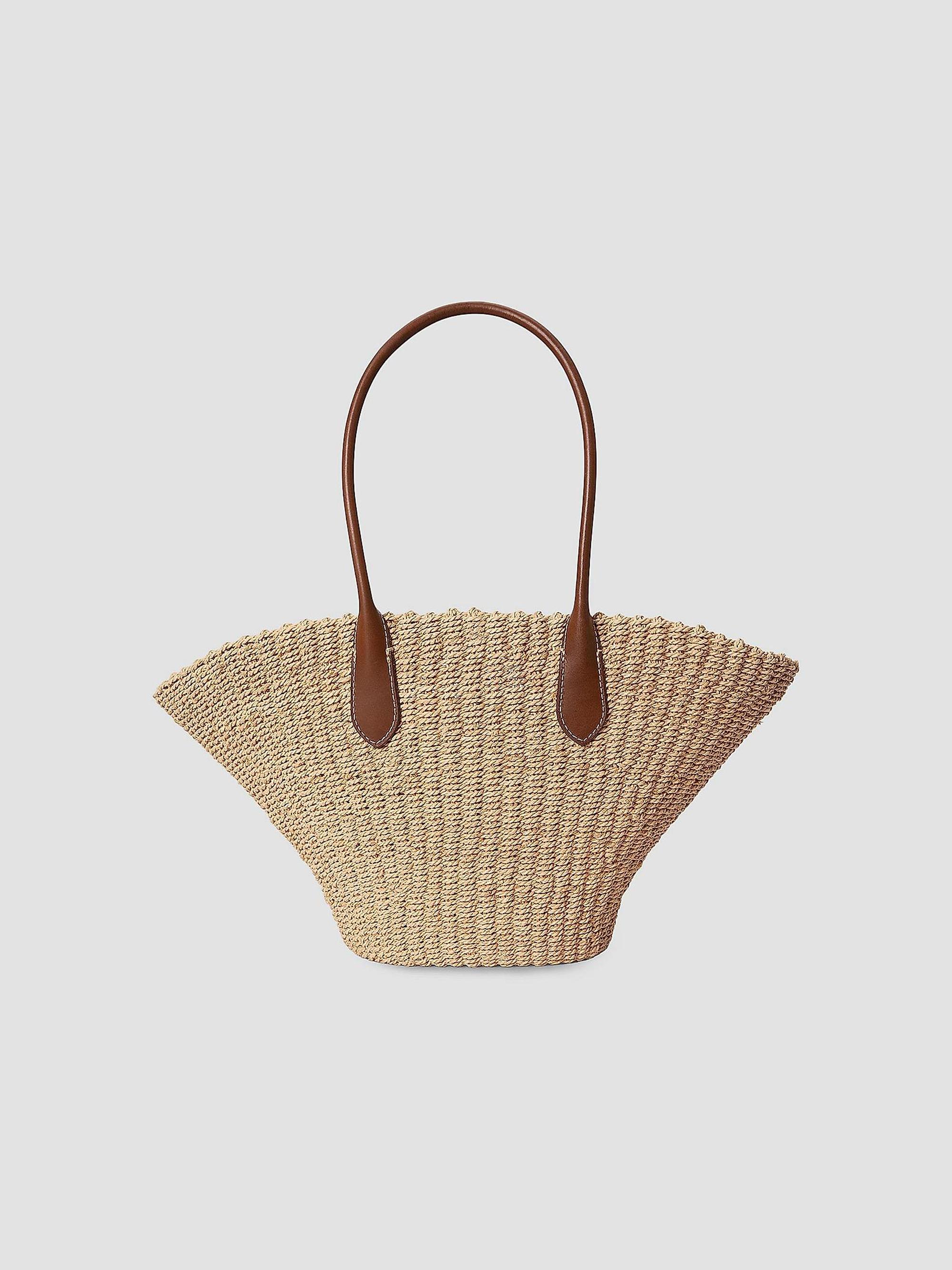 Polo Ralph Lauren Bellport Raffia Basket Tote Bag | Saks Fifth Avenue
