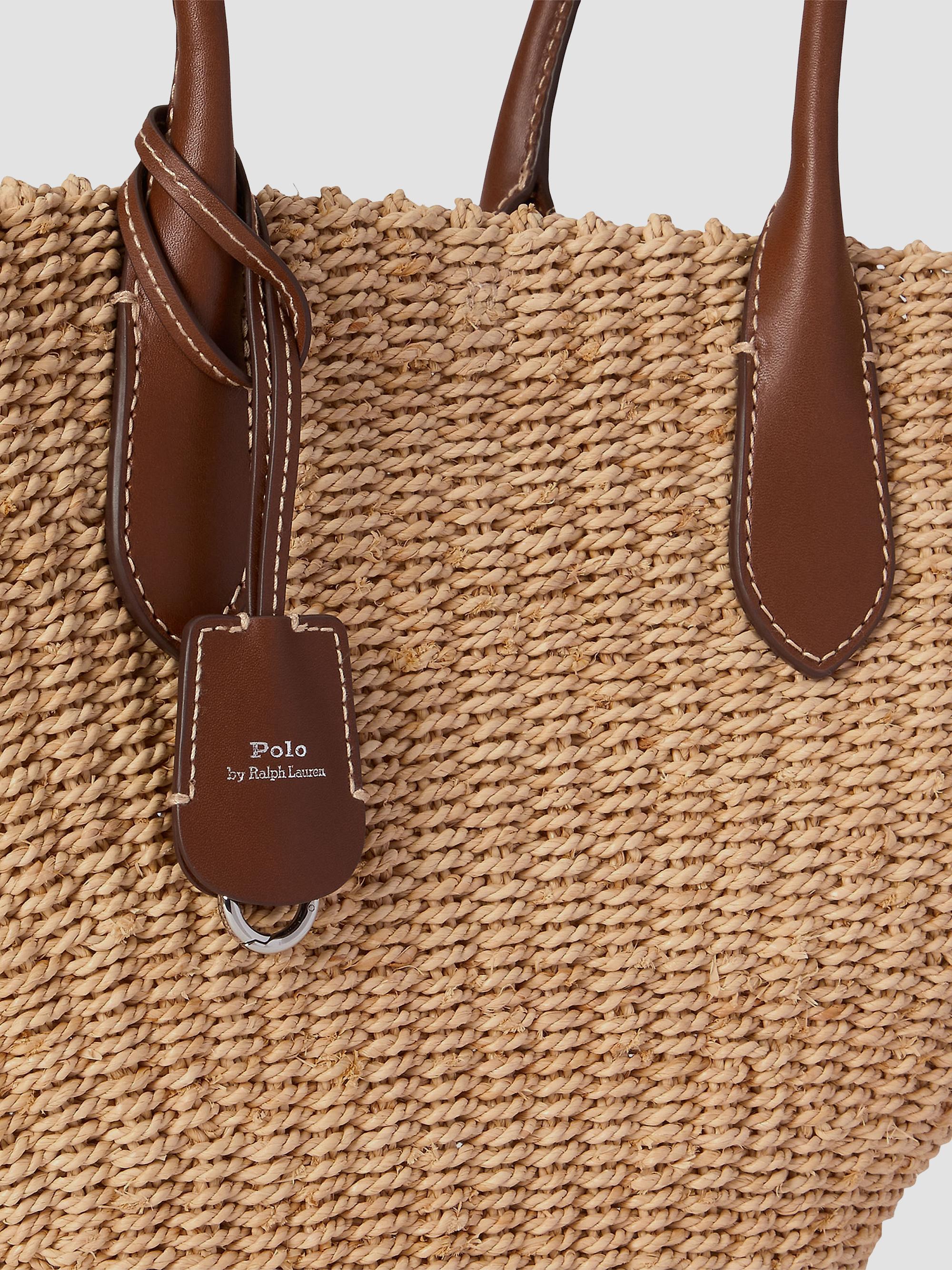 Polo Ralph Lauren Bellport Raffia Basket Tote Bag | Saks Fifth Avenue